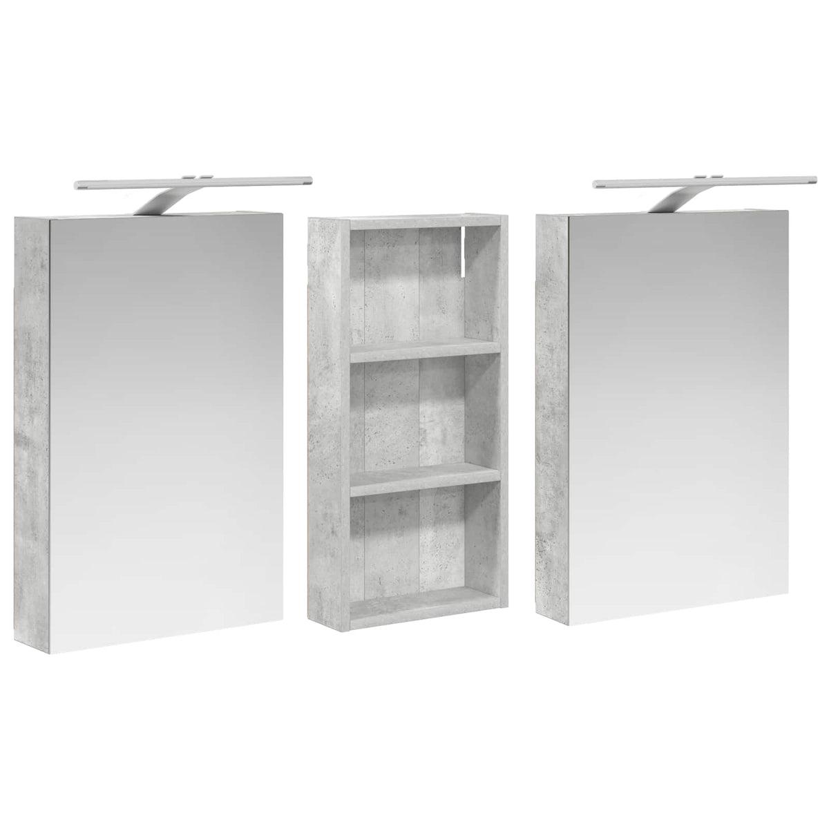 Ensemble de Meubles de Salle de Bain 3 pc 110 x 10,5 x 60,5 cm