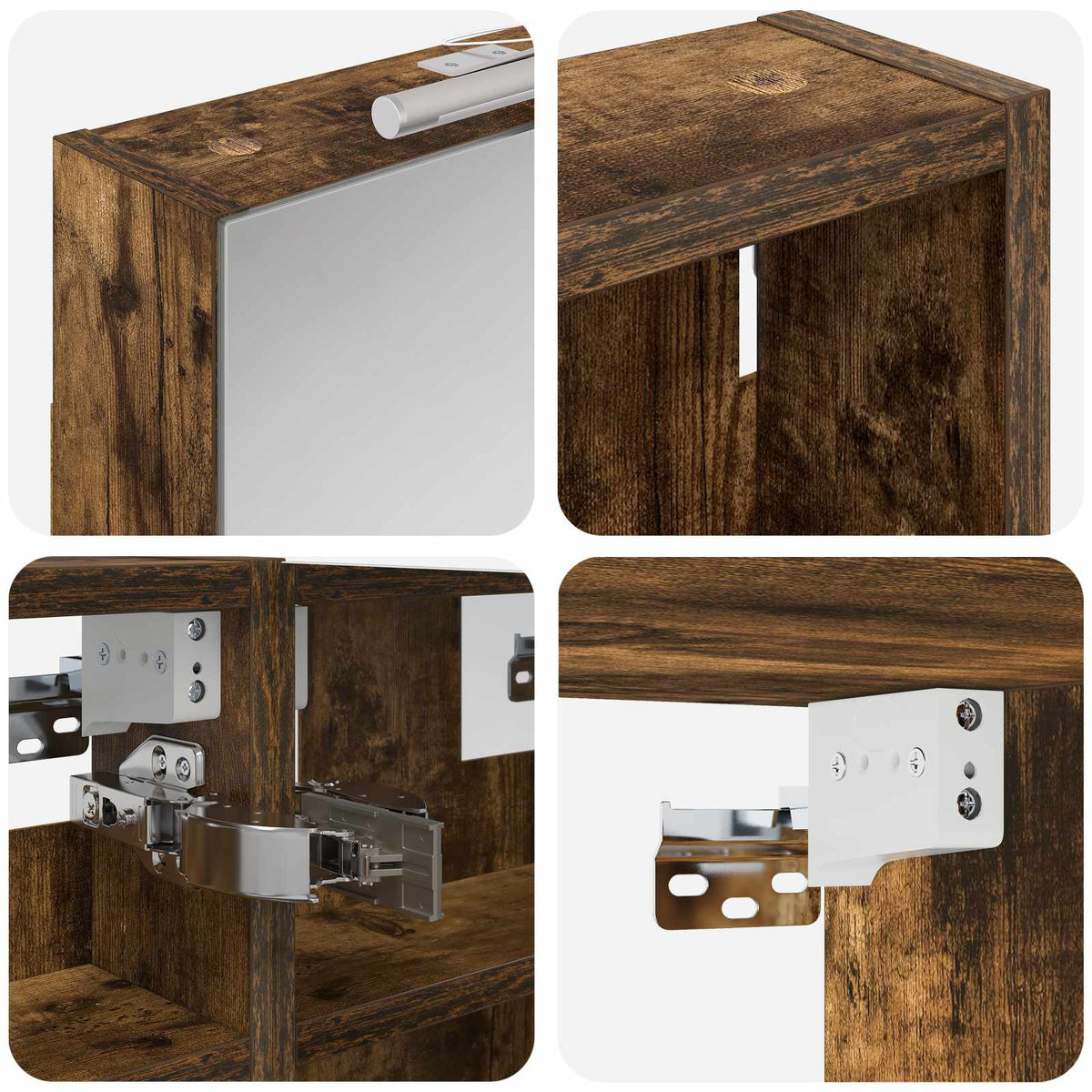 Ensemble de Meubles de Salle de Bain 3 pc 110 x 10,5 x 60,5 cm