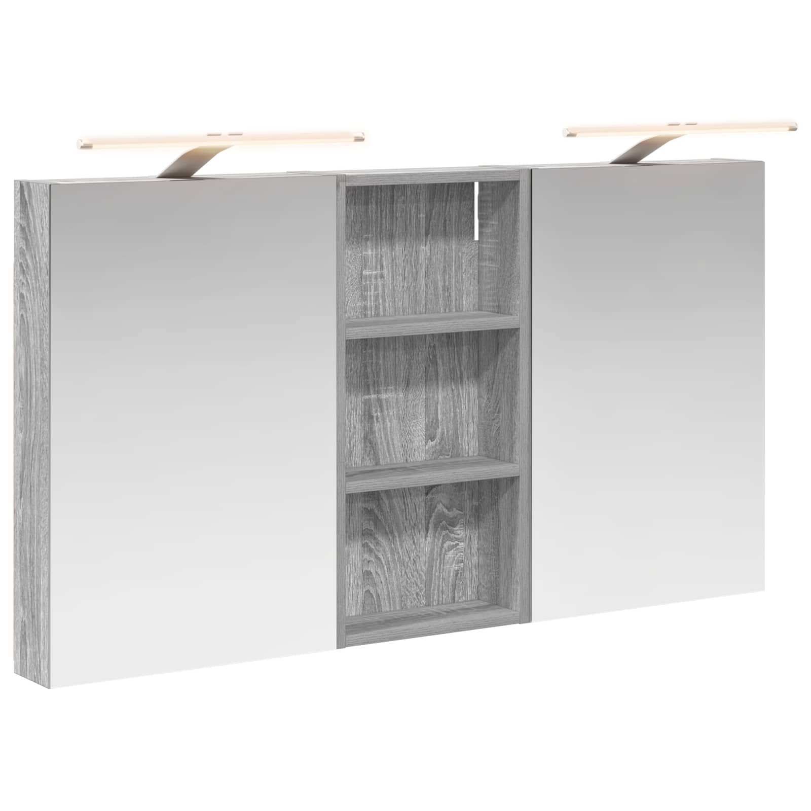 Ensemble de Meubles de Salle de Bain 3 pc 110 x 10,5 x 60,5 cm