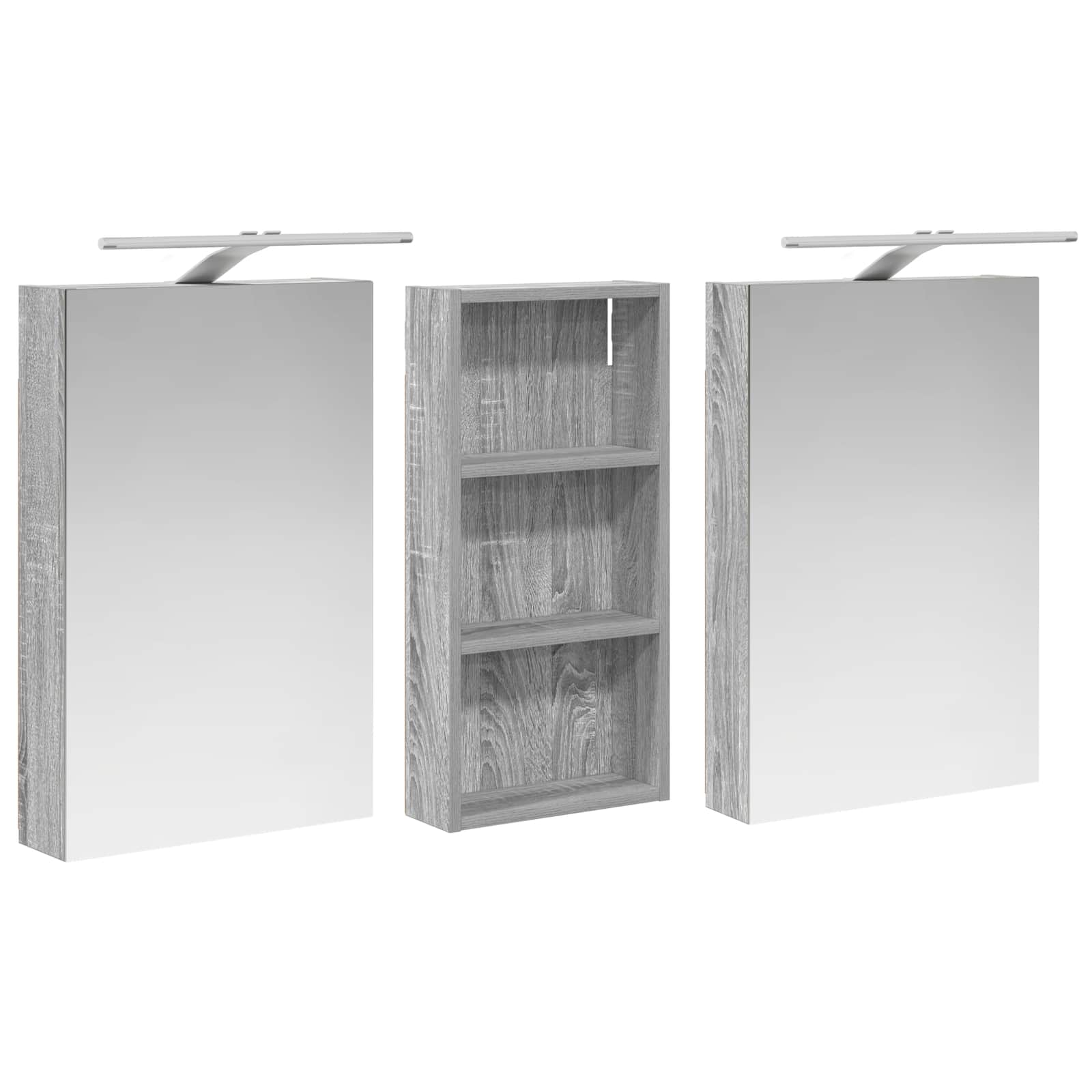 Ensemble de Meubles de Salle de Bain 3 pc 110 x 10,5 x 60,5 cm