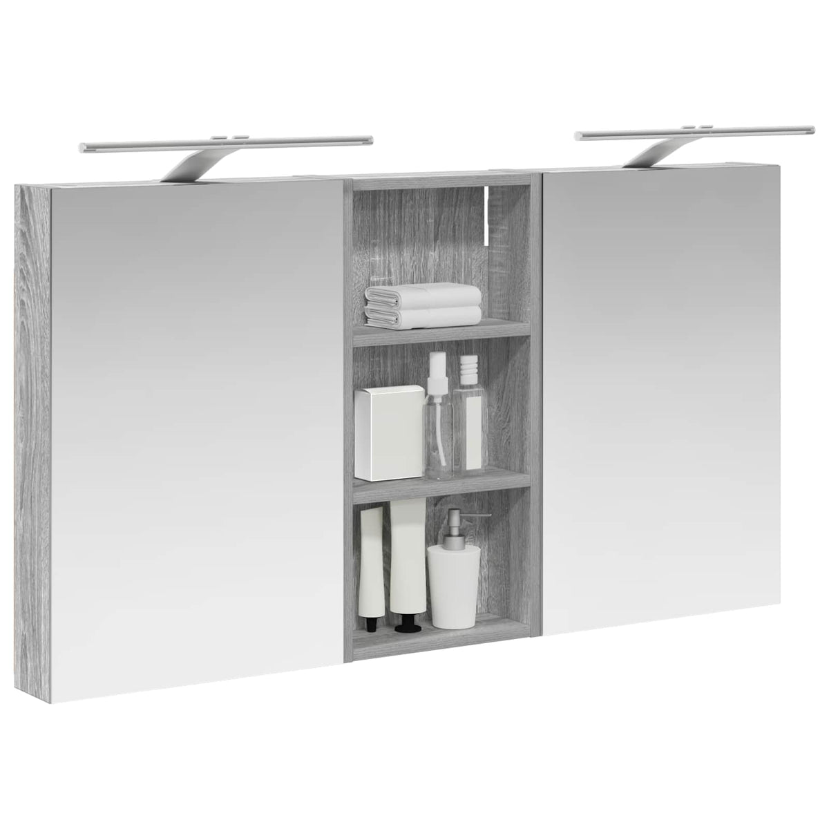 Ensemble de Meubles de Salle de Bain 3 pc 110 x 10,5 x 60,5 cm