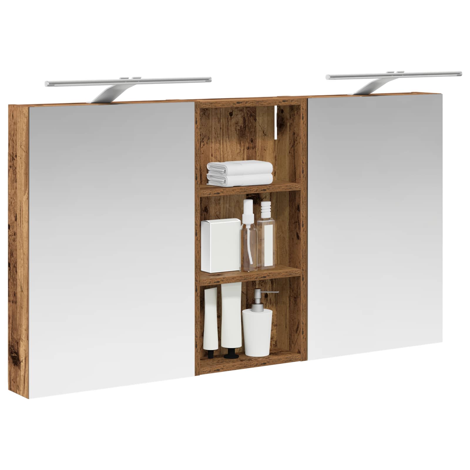 Ensemble de Meubles de Salle de Bain 3 pc 110 x 10,5 x 60,5 cm