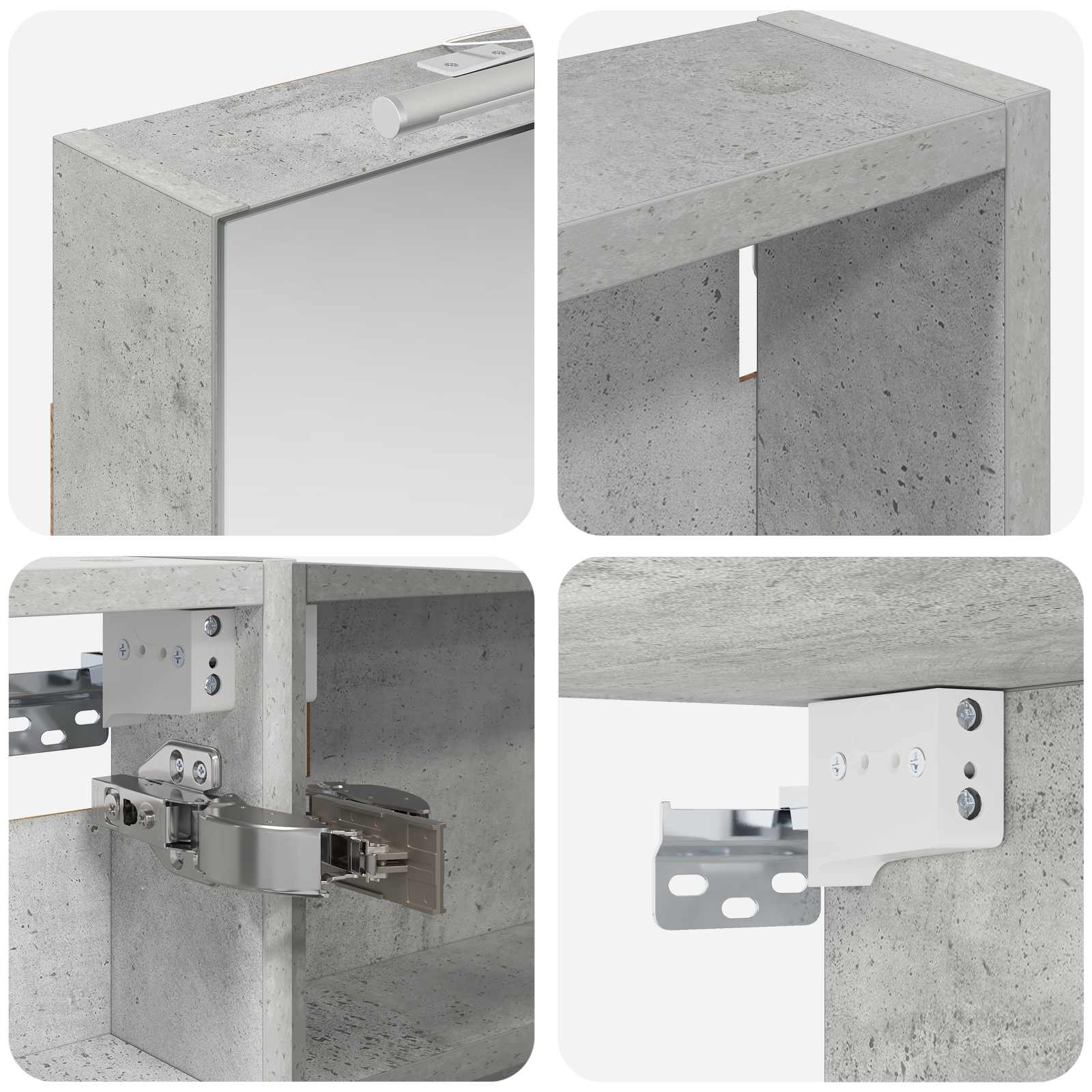 Ensemble de Meubles de Salle de Bain 3 pc 120 x 10,5 x 60,5 cm
