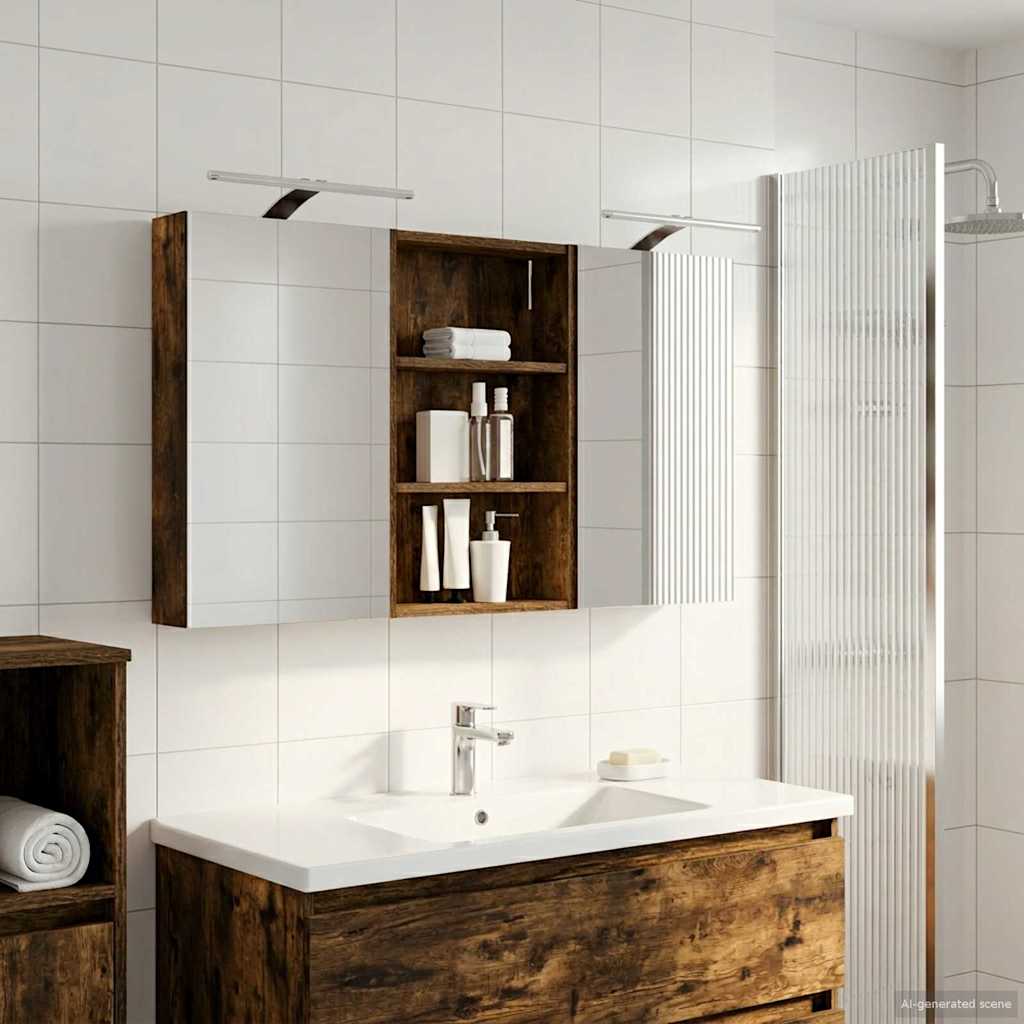 Ensemble de Meubles de Salle de Bain 3 pc 120 x 10,5 x 60,5 cm