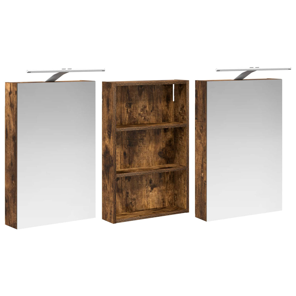 Ensemble de Meubles de Salle de Bain 3 pc 120 x 10,5 x 60,5 cm