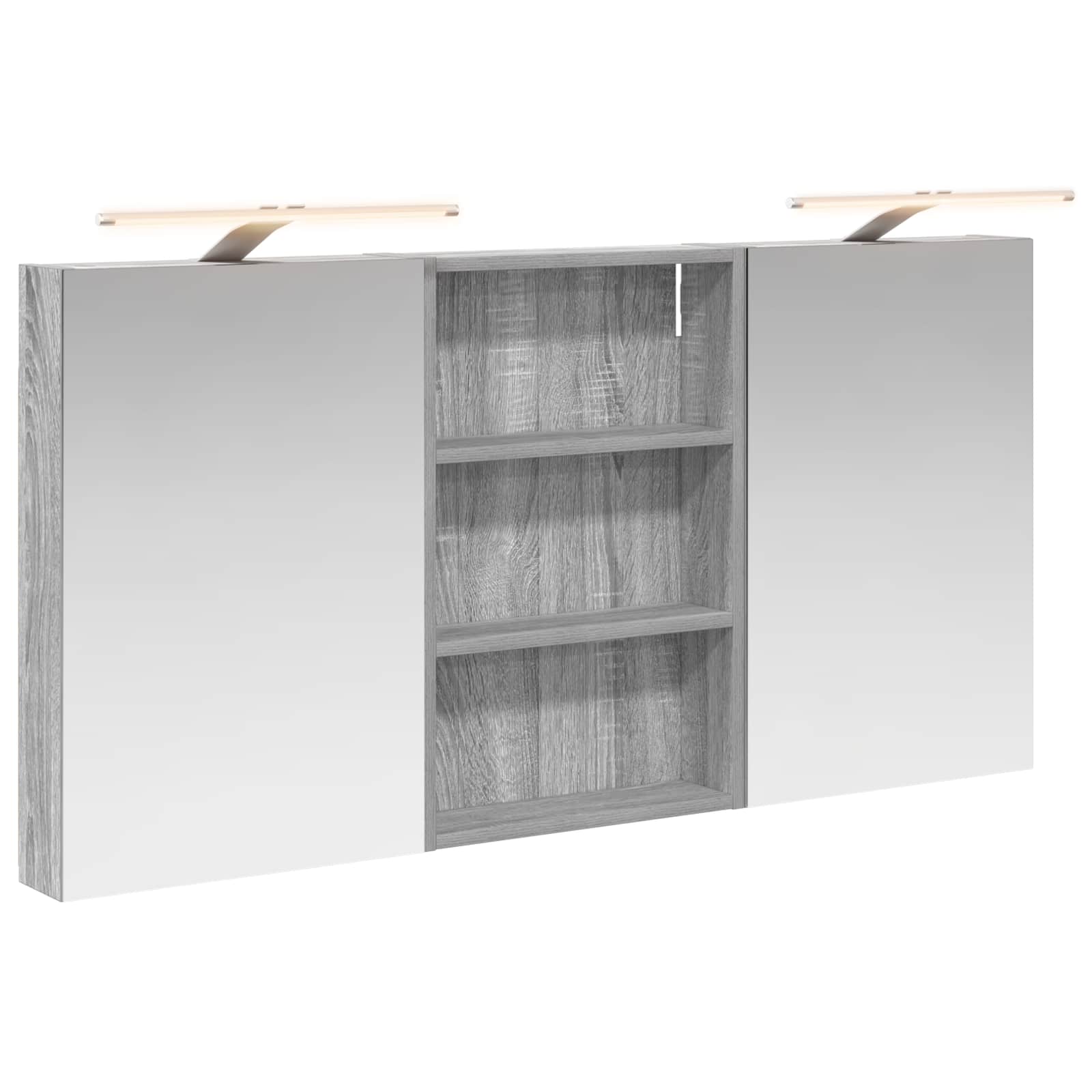 Ensemble de Meubles de Salle de Bain 3 pc 120 x 10,5 x 60,5 cm