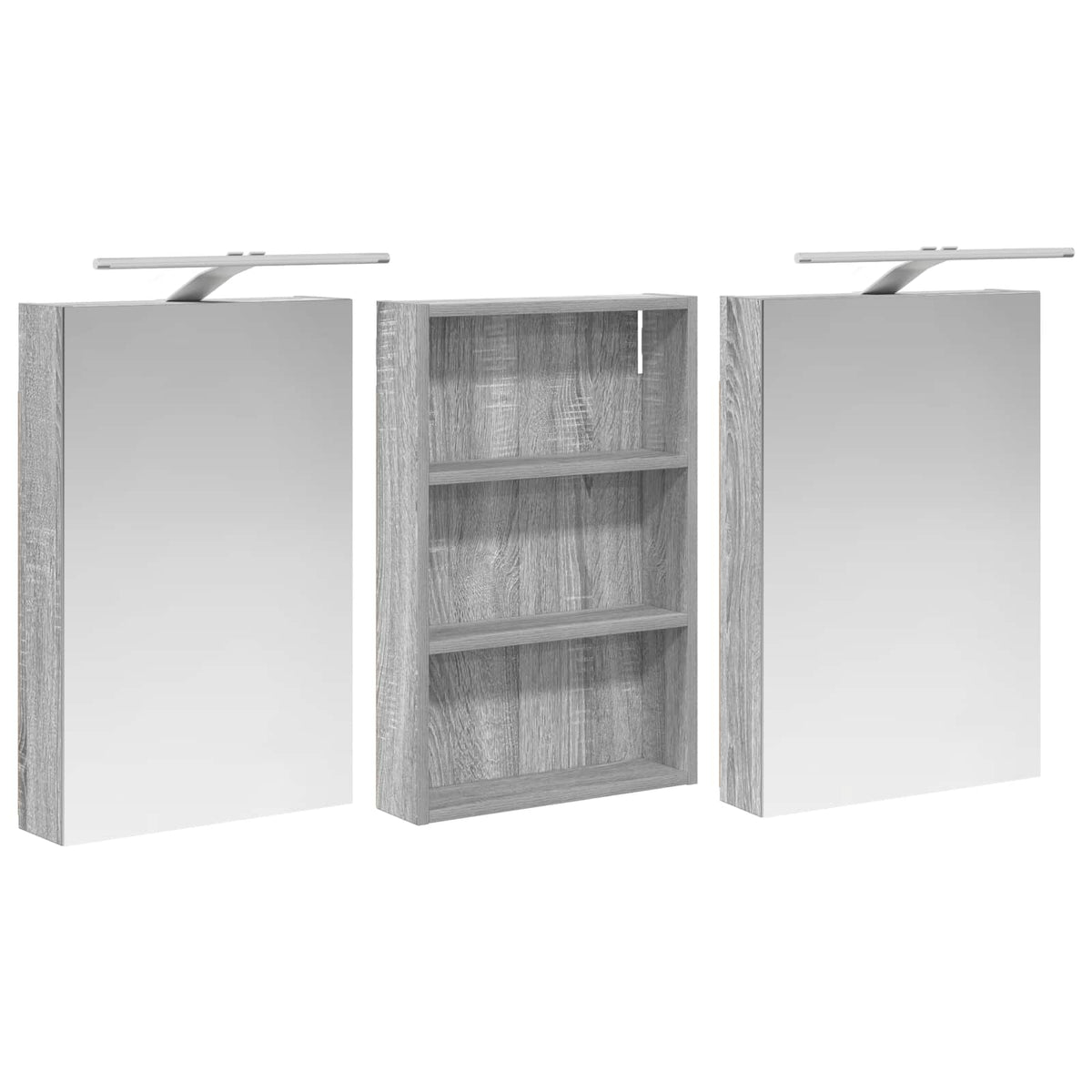 Ensemble de Meubles de Salle de Bain 3 pc 120 x 10,5 x 60,5 cm