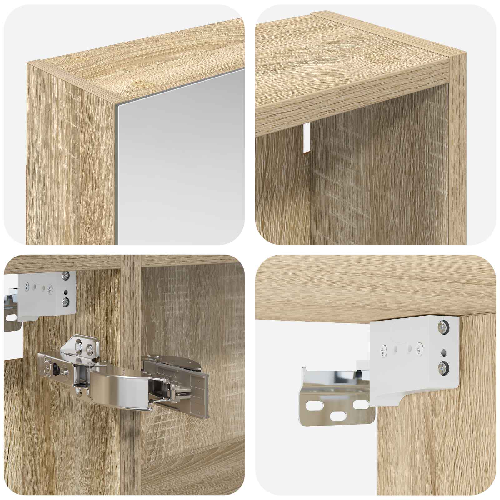 Ensemble de Meubles de Salle de Bain 3 pc 120 x 14,5 x 70 cm - XIOS
