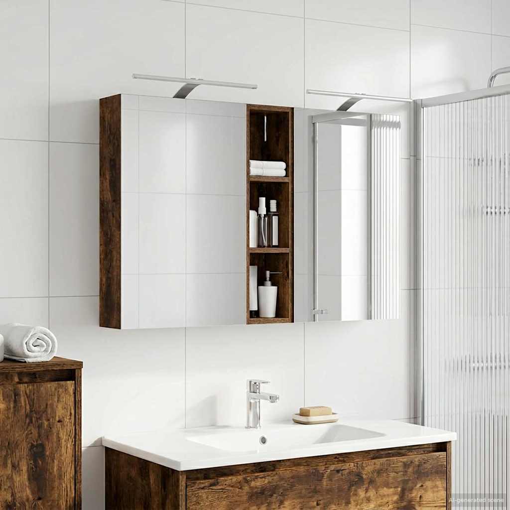 Ensemble de Meubles de Salle de Bain 3 pc 120 x 14,5 x 70 cm - XIOS