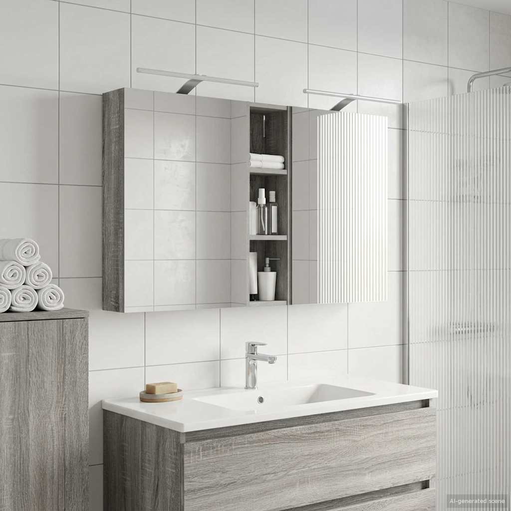 Ensemble de Meubles de Salle de Bain 3 pc 120 x 14,5 x 70 cm