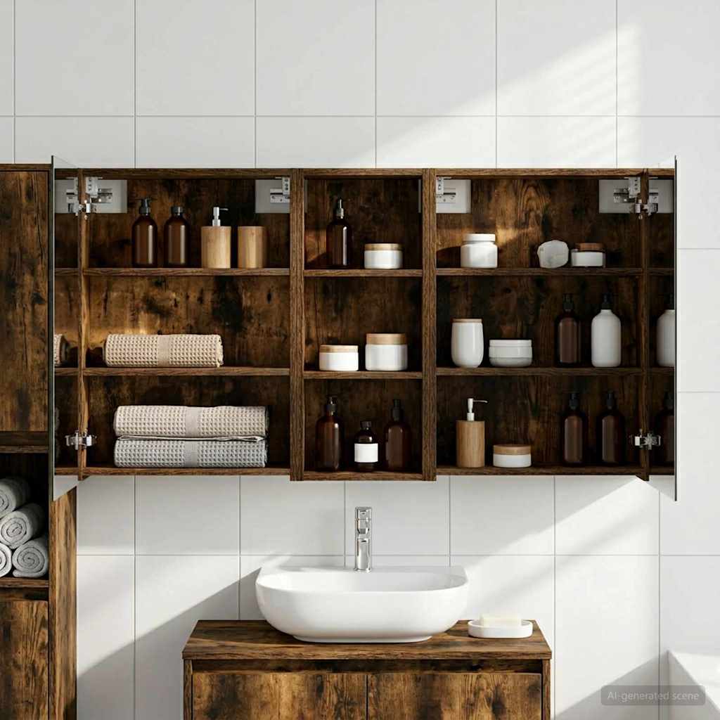Ensemble de Meubles de Salle de Bain 3 pc 130 x 14,5 x 70 cm
