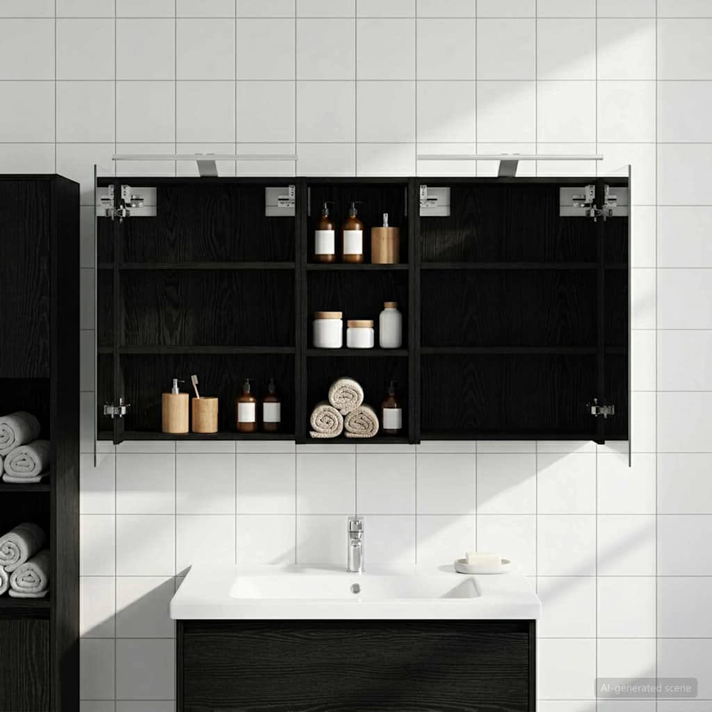Ensemble de Meubles de Salle de Bain 3 pc 130 x 14,5 x 70 cm