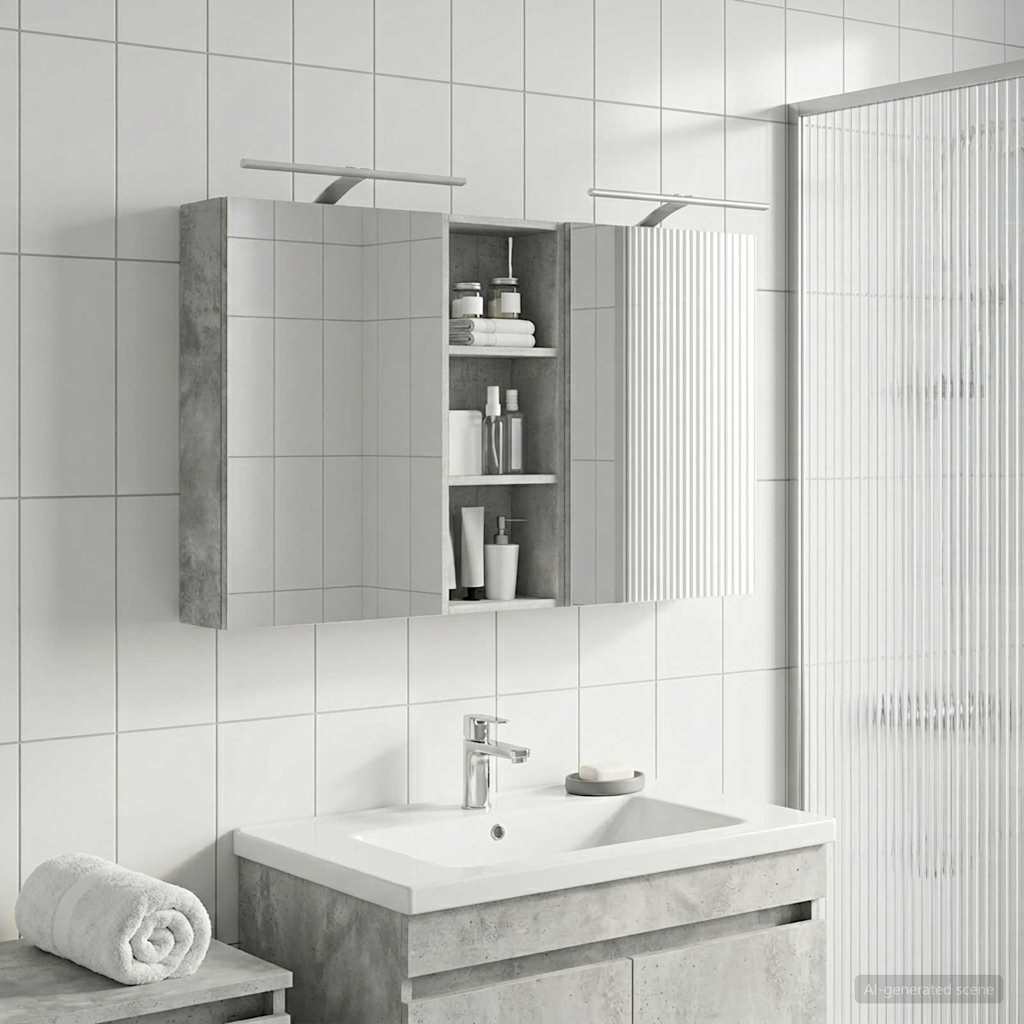 Ensemble de Meubles de Salle de Bain 3 pc 130 x 14,5 x 70 cm