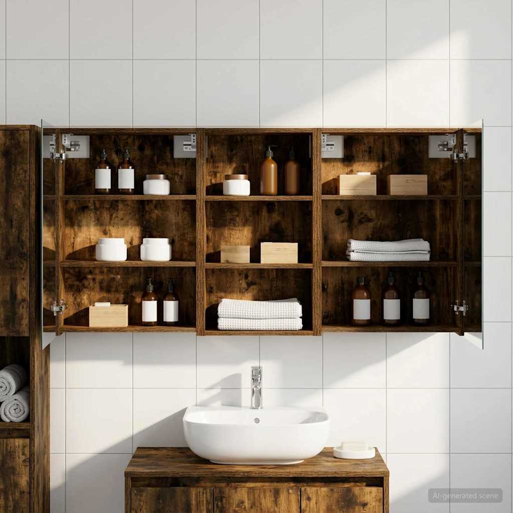Ensemble de Meubles de Salle de Bain 3 pc 140 x 14,5 x 70 cm