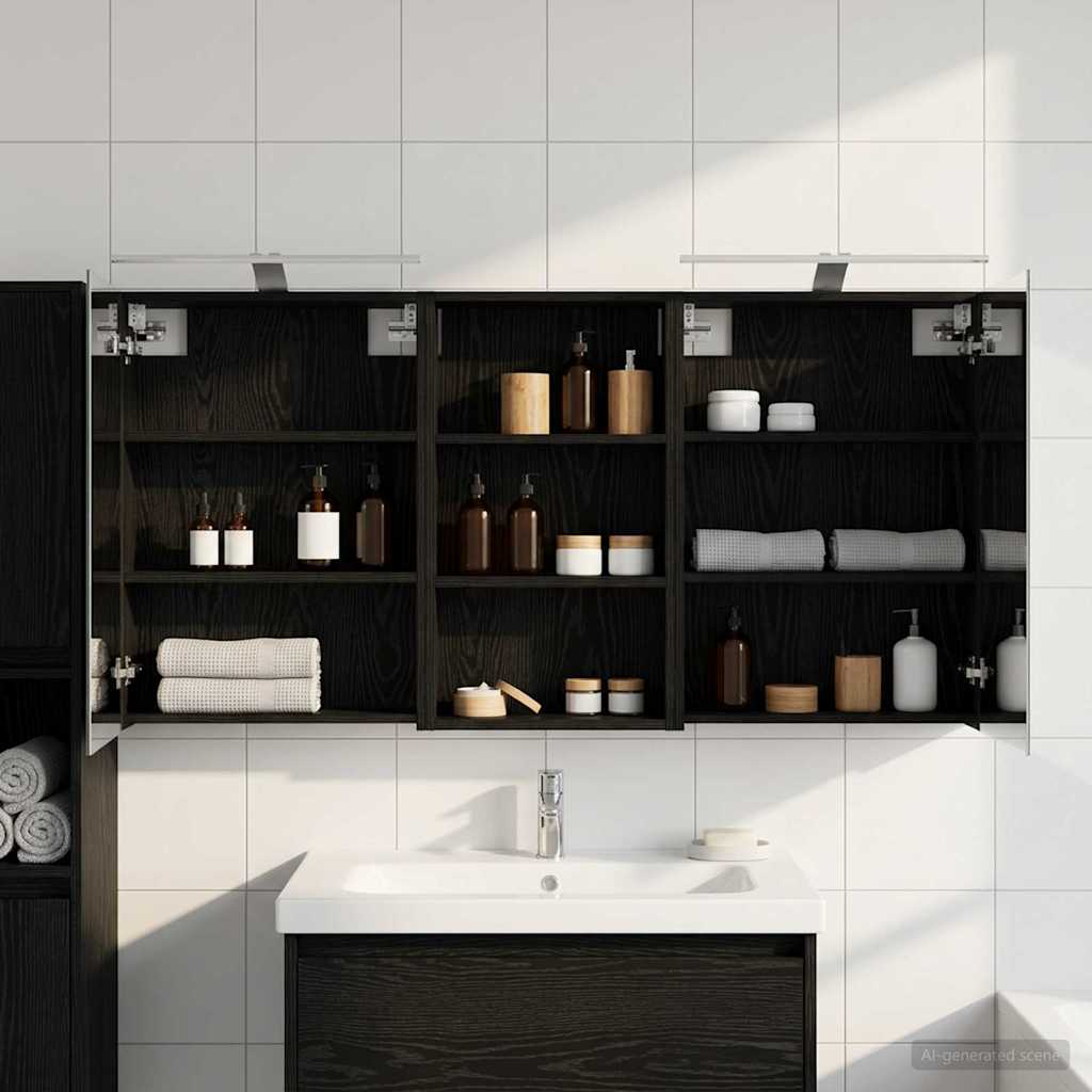 Ensemble de Meubles de Salle de Bain 3 pc 140 x 14,5 x 70 cm - XIOS
