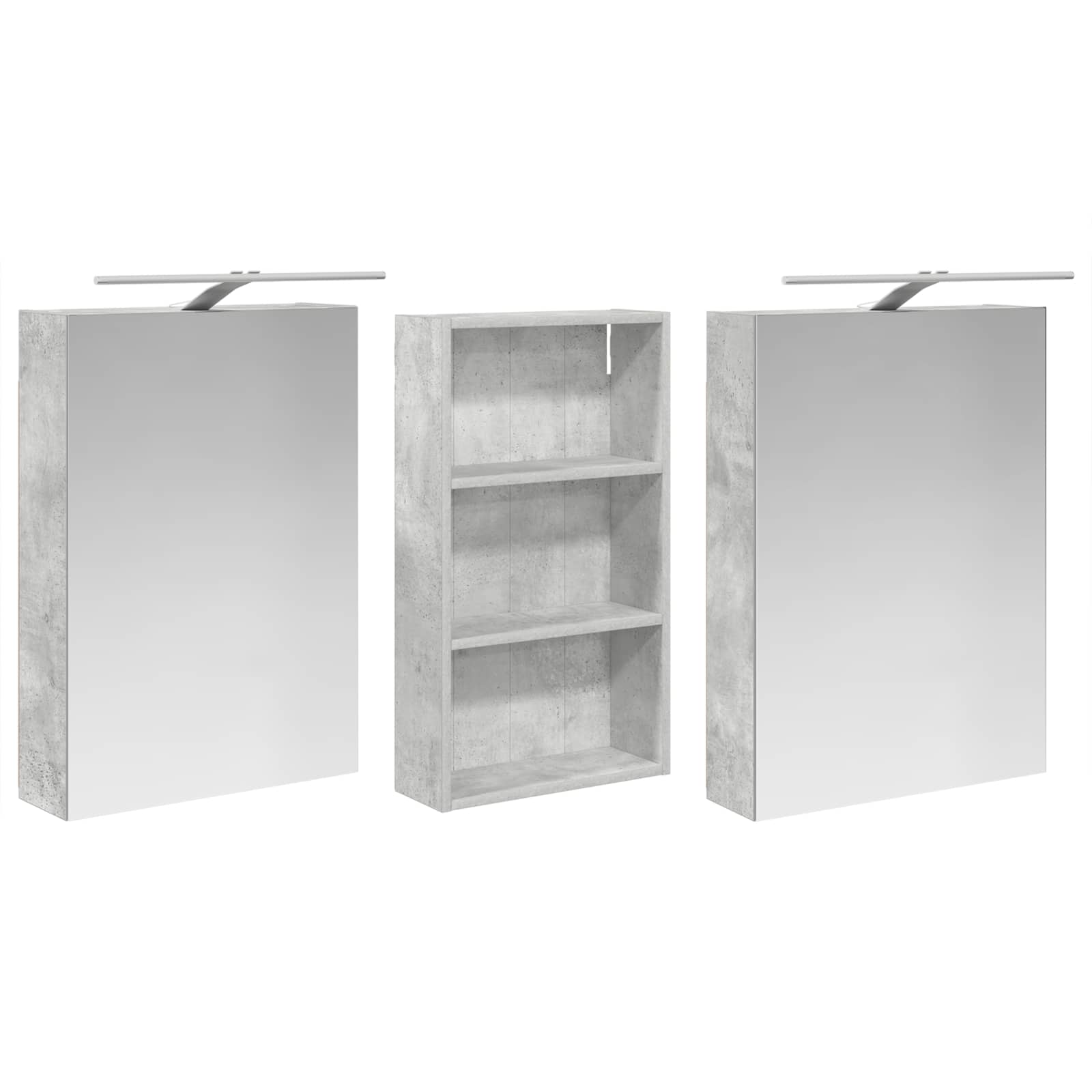Ensemble de Meubles de Salle de Bain 3 pc 140 x 14,5 x 70 cm - XIOS