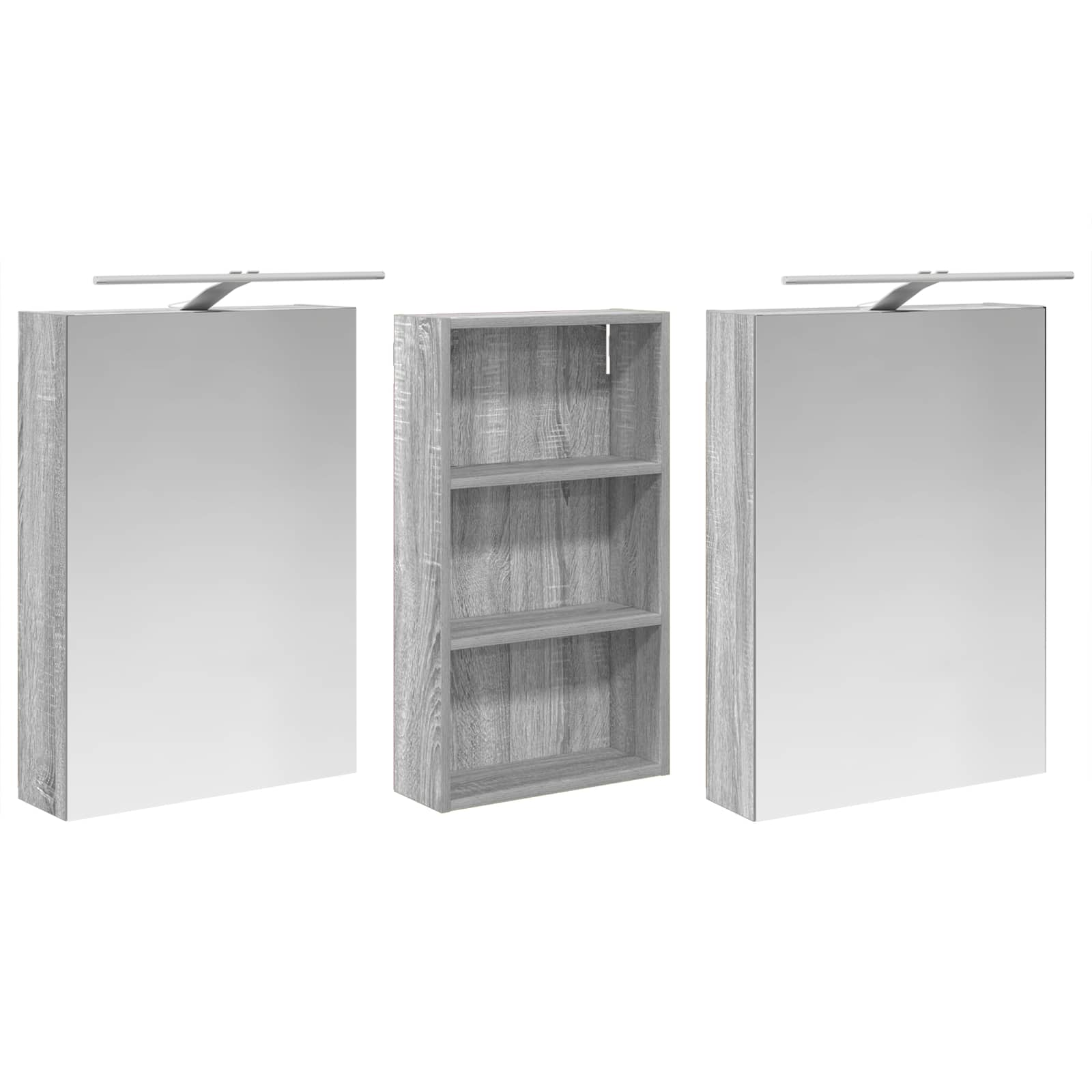 Ensemble de Meubles de Salle de Bain 3 pc 140 x 14,5 x 70 cm - XIOS
