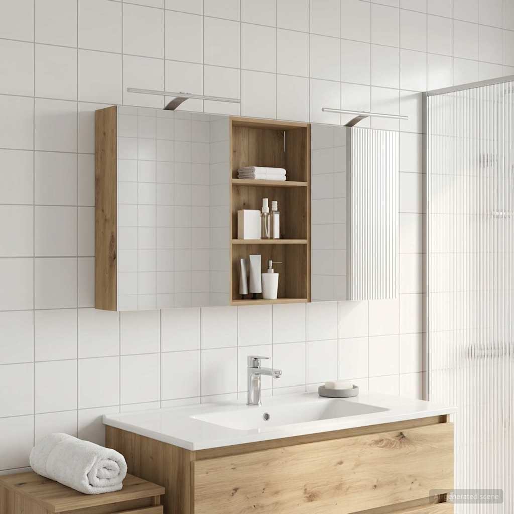 Ensemble de Meubles de Salle de Bain 3 pc 140 x 14,5 x 70 cm