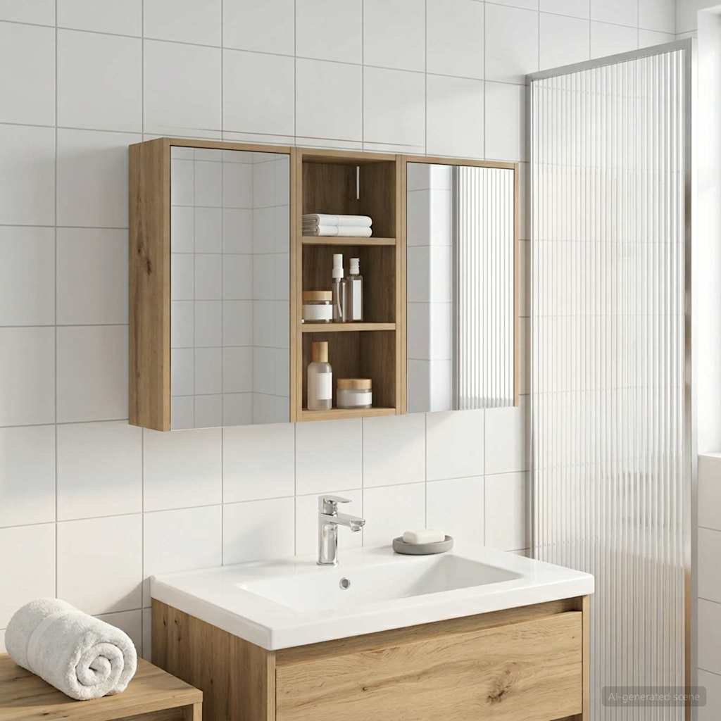 Ensemble de Meubles de Salle de Bain 3 pc 116 x 16 x 62,5 cm