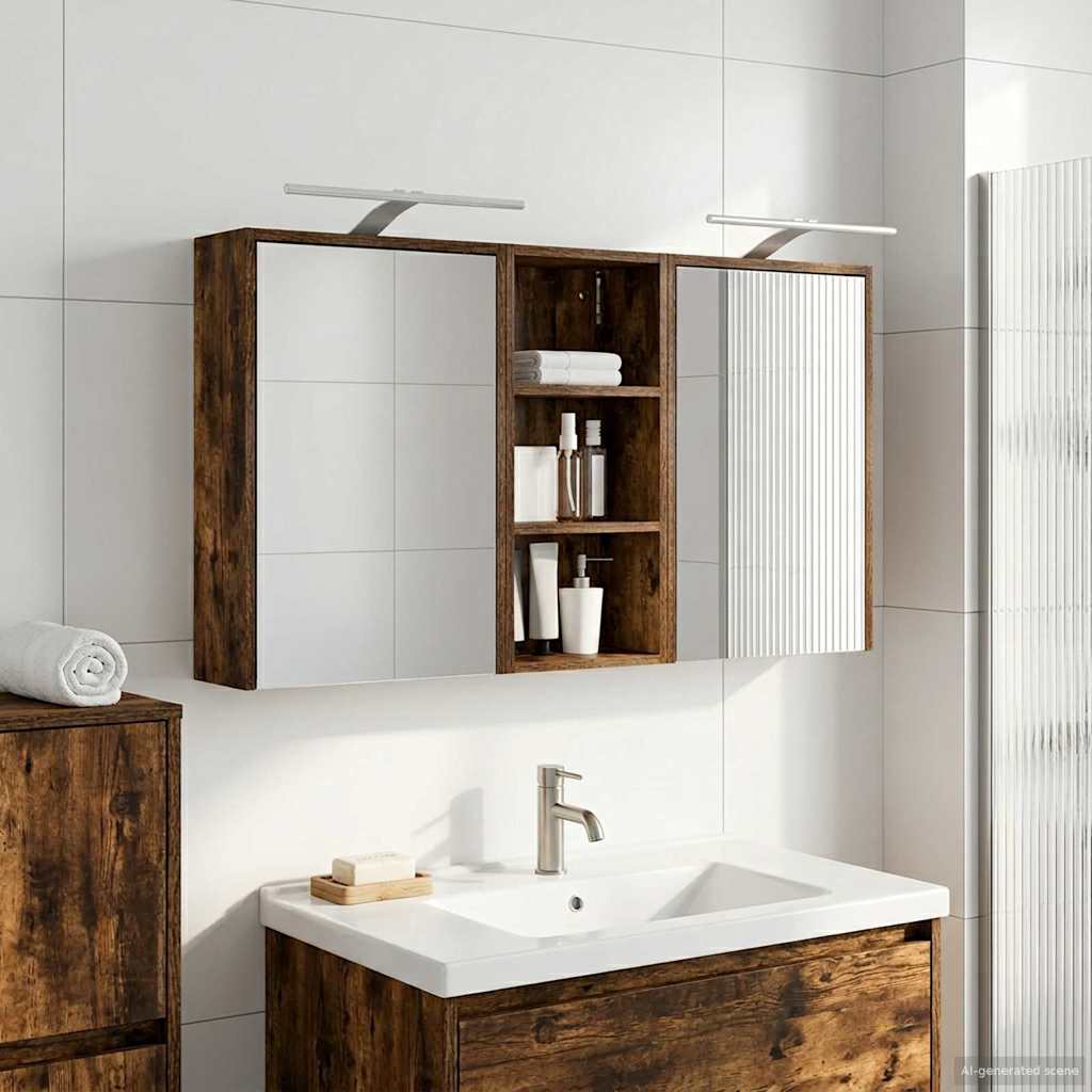 Ensemble de Meubles de Salle de Bain 3 pc 116 x 16 x 62,5 cm