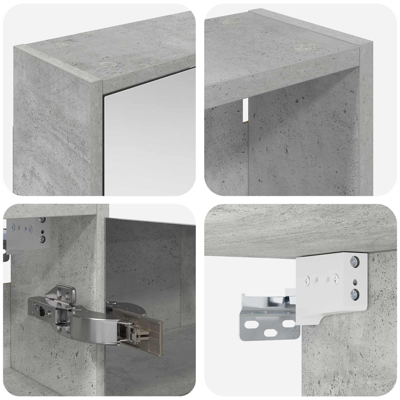 Ensemble de Meubles de Salle de Bain 3 pc 126 x 16 x 62.5 cm