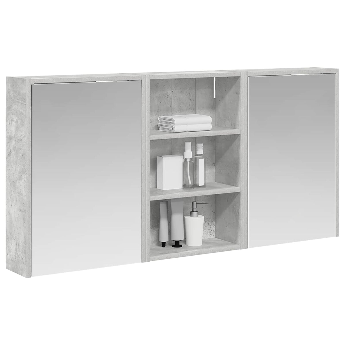 Ensemble de Meubles de Salle de Bain 3 pc 126 x 16 x 62.5 cm