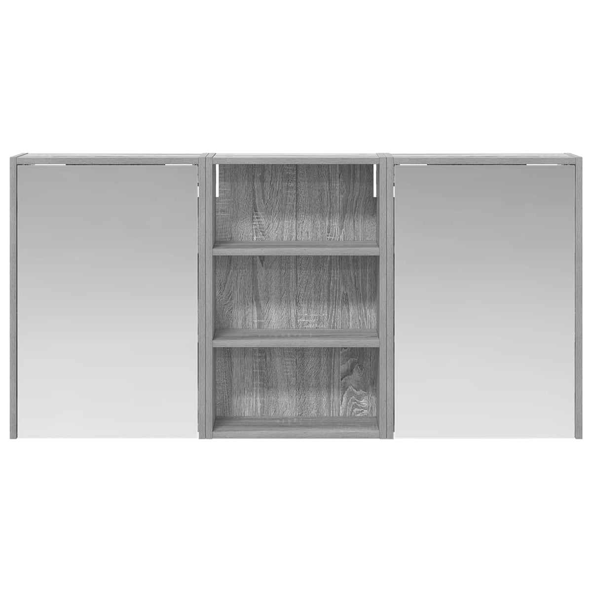 Ensemble de Meubles de Salle de Bain 3 pc 126 x 16 x 62.5 cm