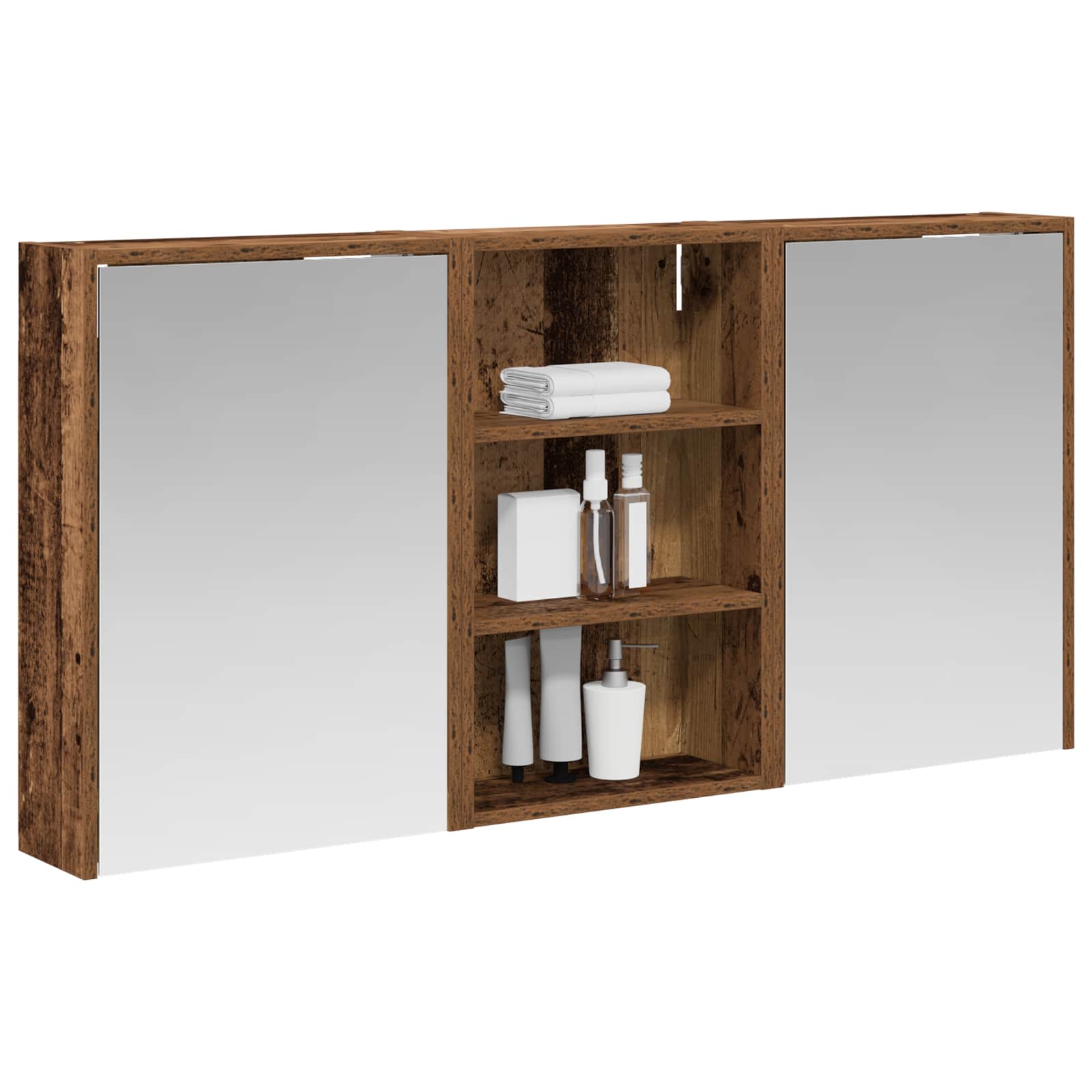 Ensemble de Meubles de Salle de Bain 3 pc 126 x 16 x 62.5 cm