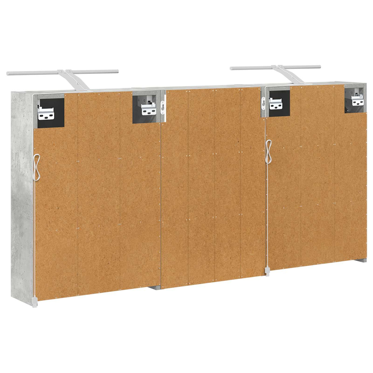 Ensemble de Meubles de Salle de Bain 3 pc 126 x 16 x 62.5 cm