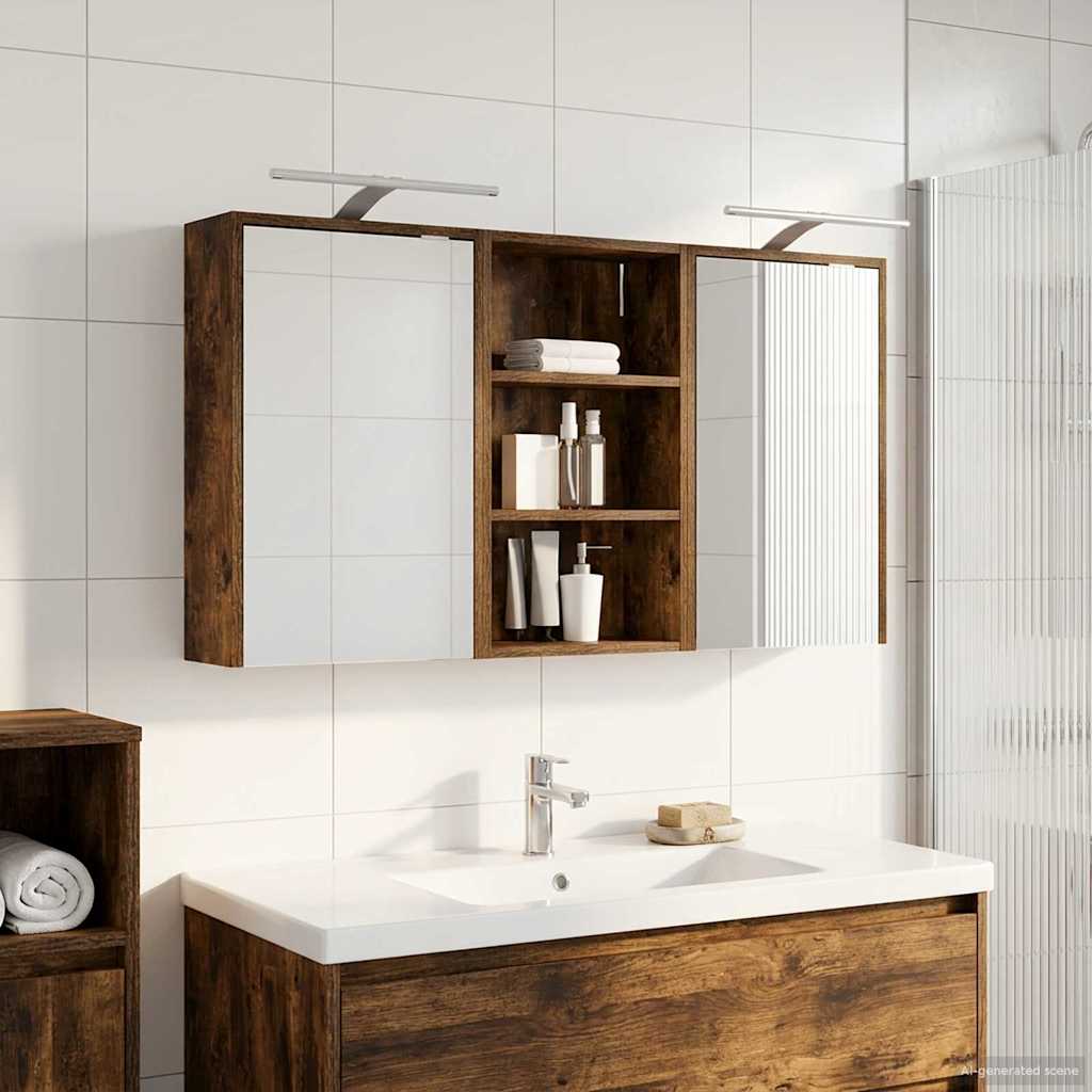 Ensemble de Meubles de Salle de Bain 3 pc 126 x 16 x 62.5 cm