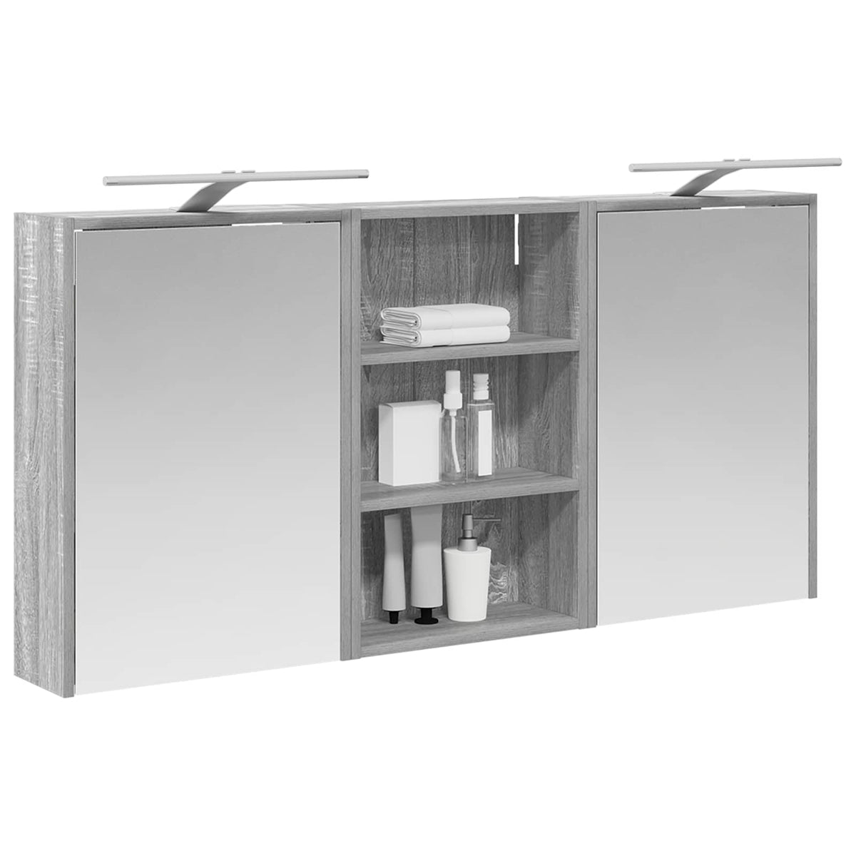 Ensemble de Meubles de Salle de Bain 3 pc 126 x 16 x 62.5 cm