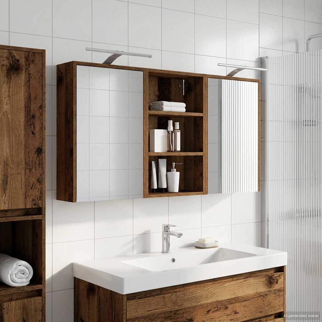 Ensemble de Meubles de Salle de Bain 3 pc 126 x 16 x 62.5 cm
