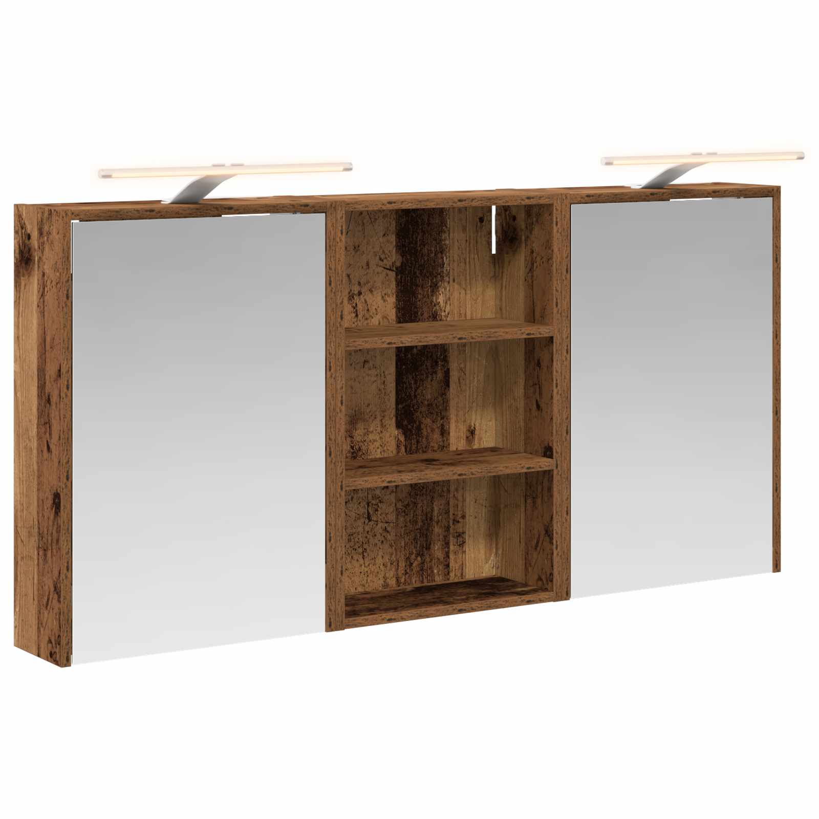 Ensemble de Meubles de Salle de Bain 3 pc 126 x 16 x 62.5 cm