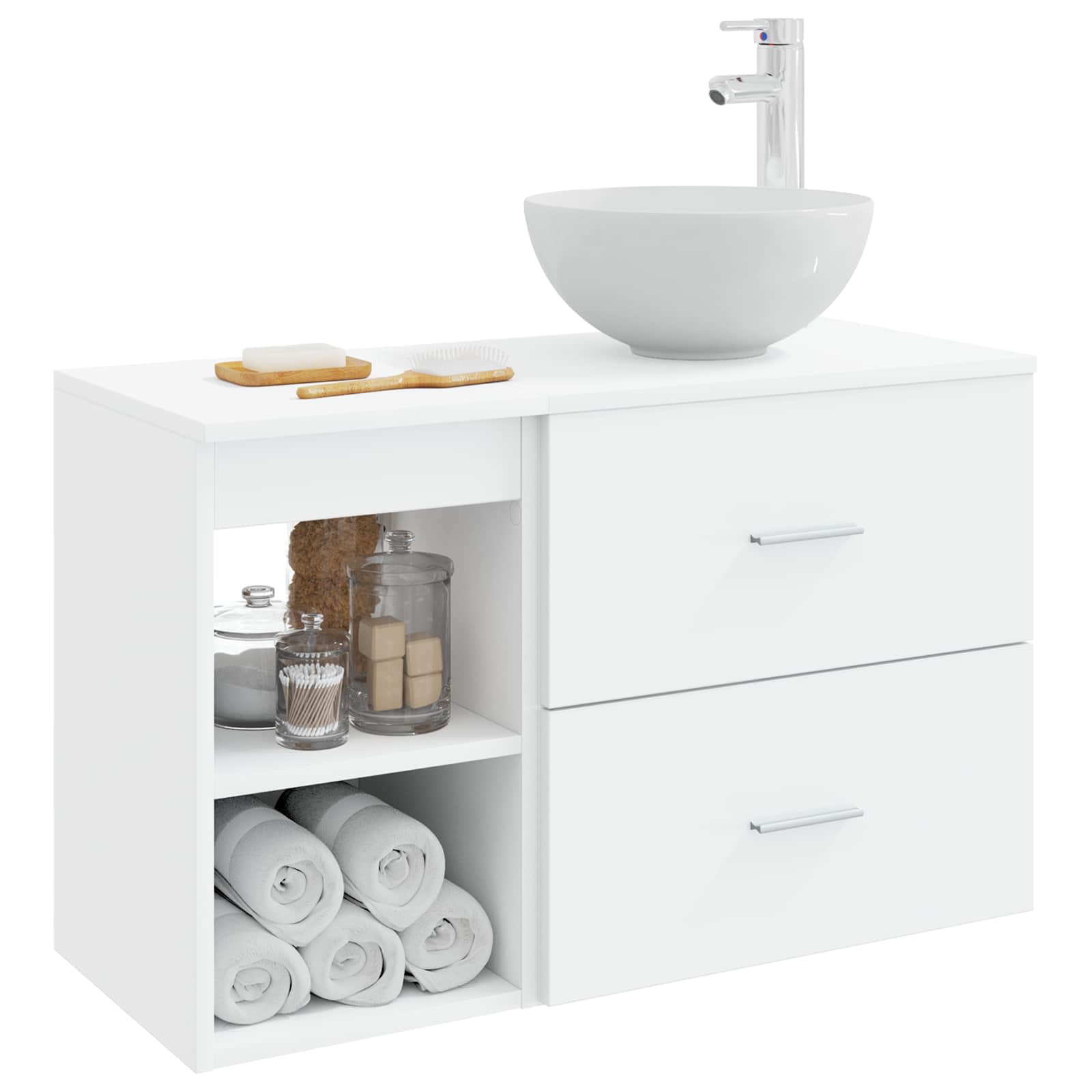 Ensemble de mobilier de salle de bain 2 pc Blanc - XIOS