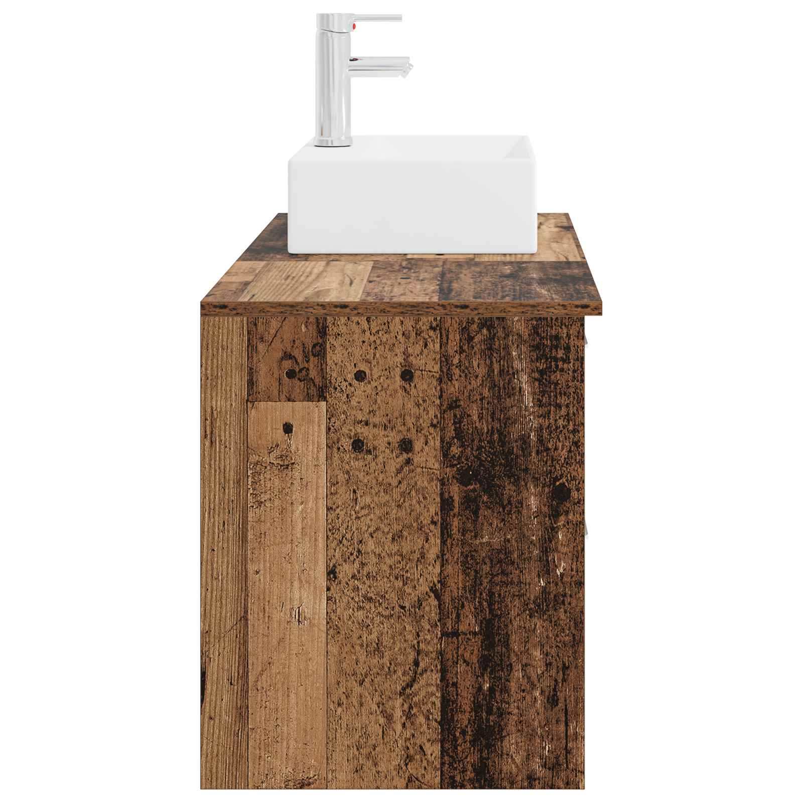 Ensemble de mobilier de salle de bain 2 pc Bois ancien