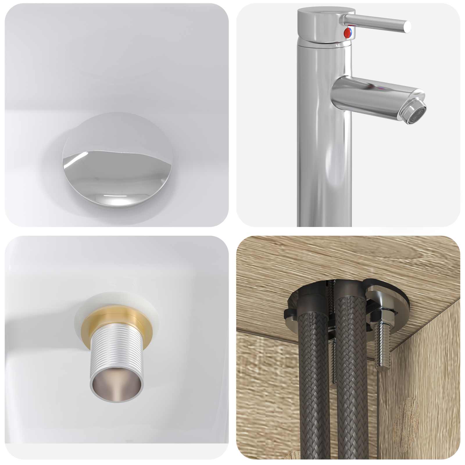 Ensemble de mobilier de salle de bain 2 pc Chêne Sonoma