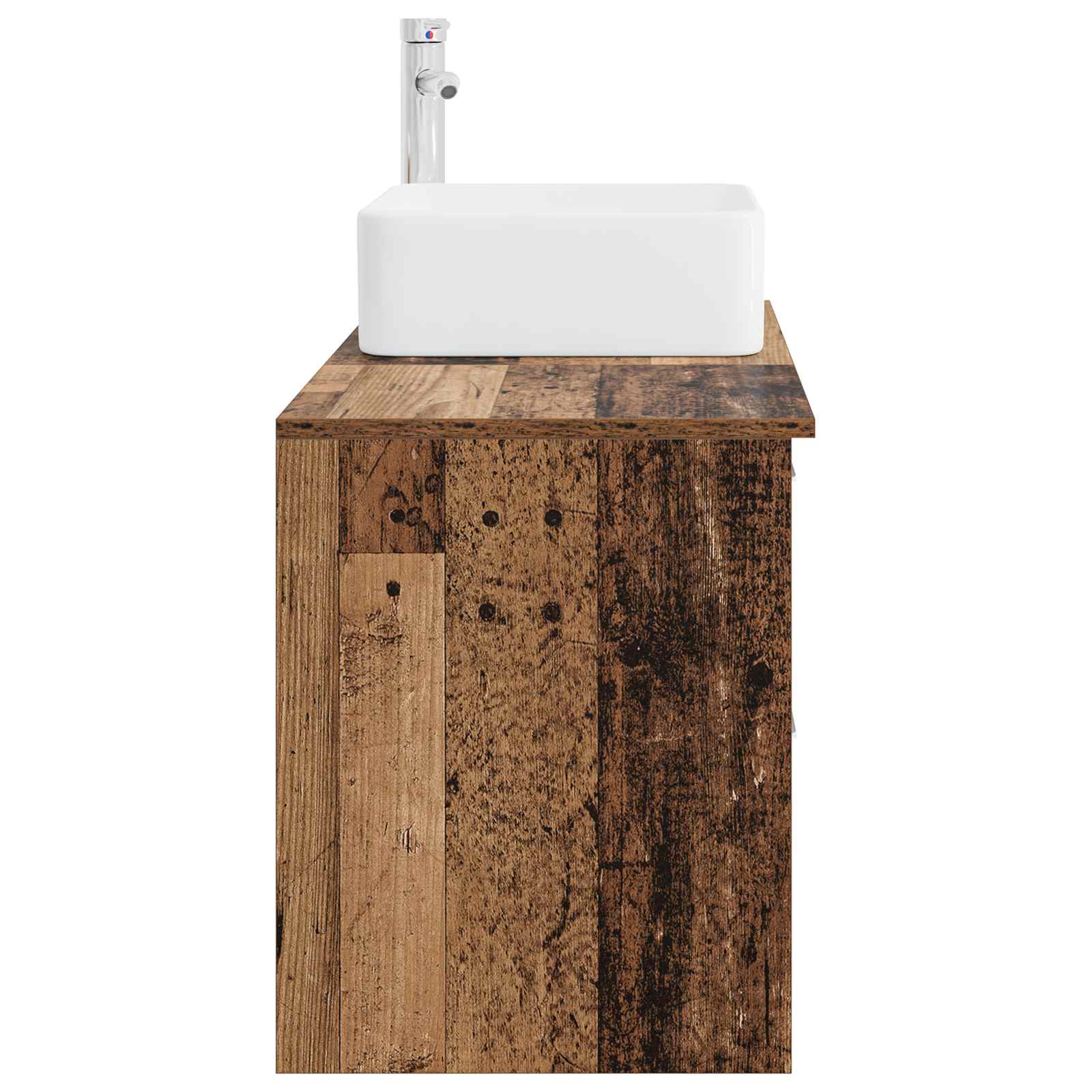 Ensemble de mobilier de salle de bain 2 pc Bois ancien