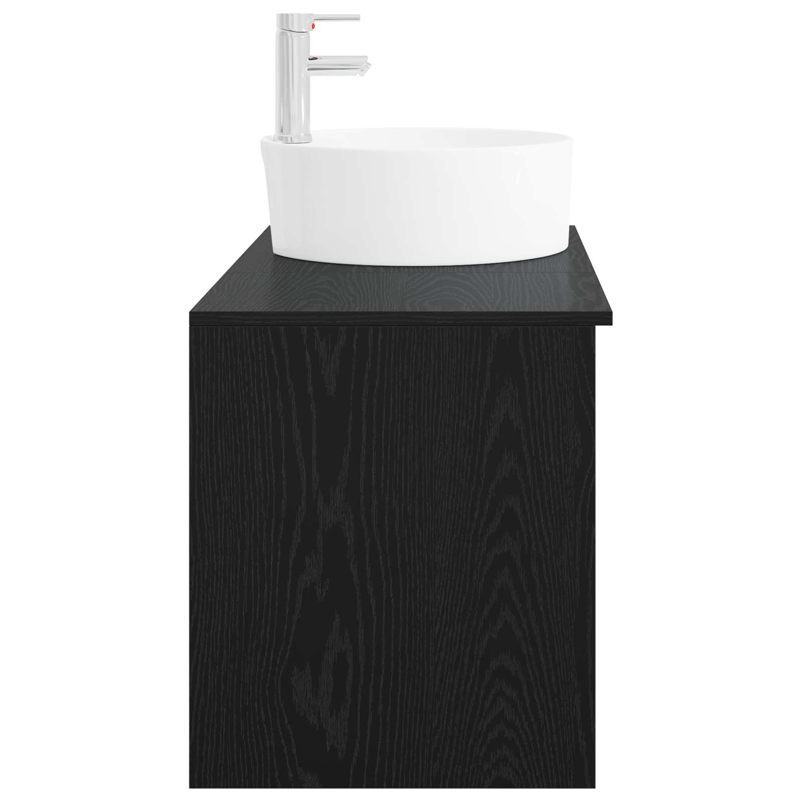 Ensemble de mobilier de salle de bain 2 pc Chêne noir