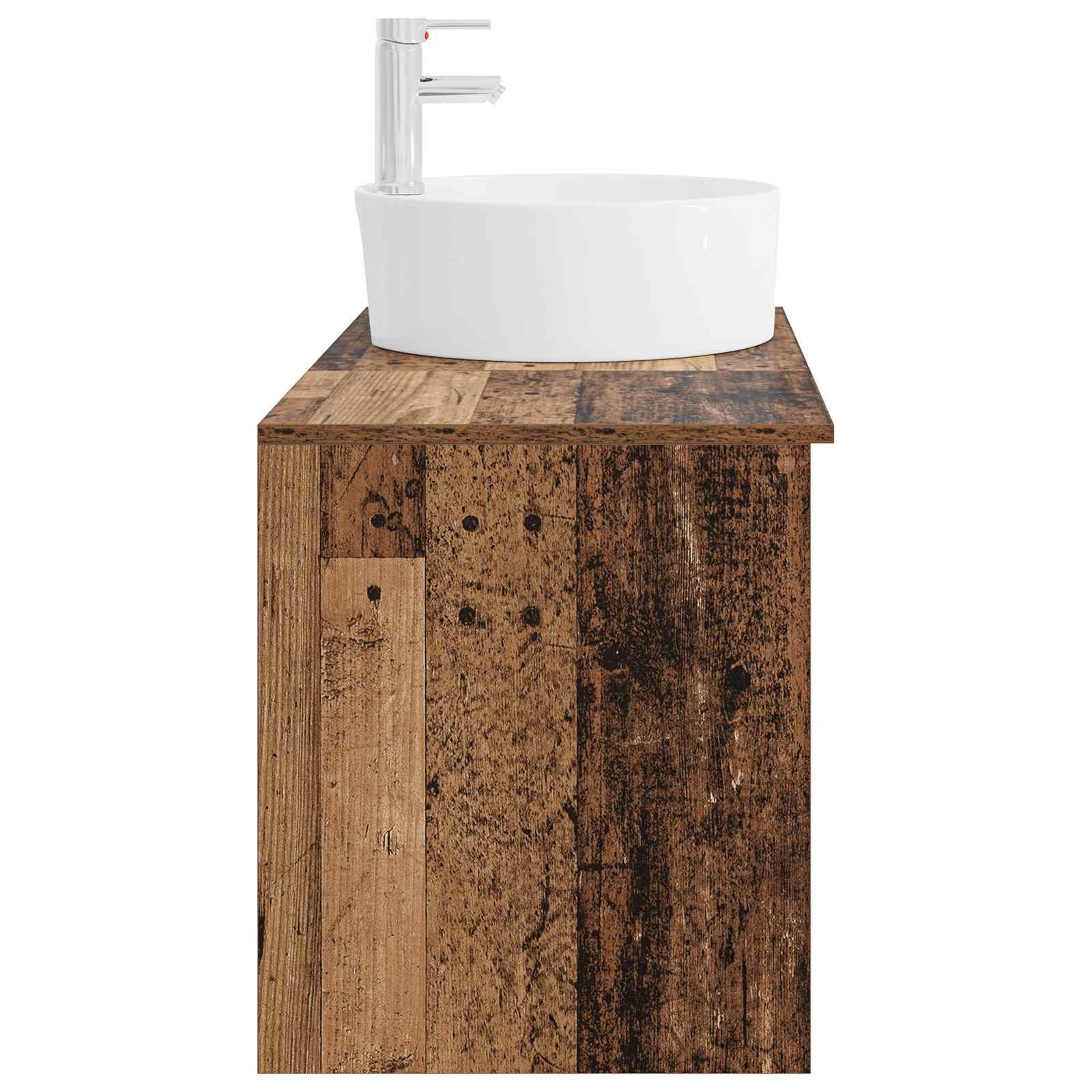 Ensemble de mobilier de salle de bain 2 pc Bois ancien