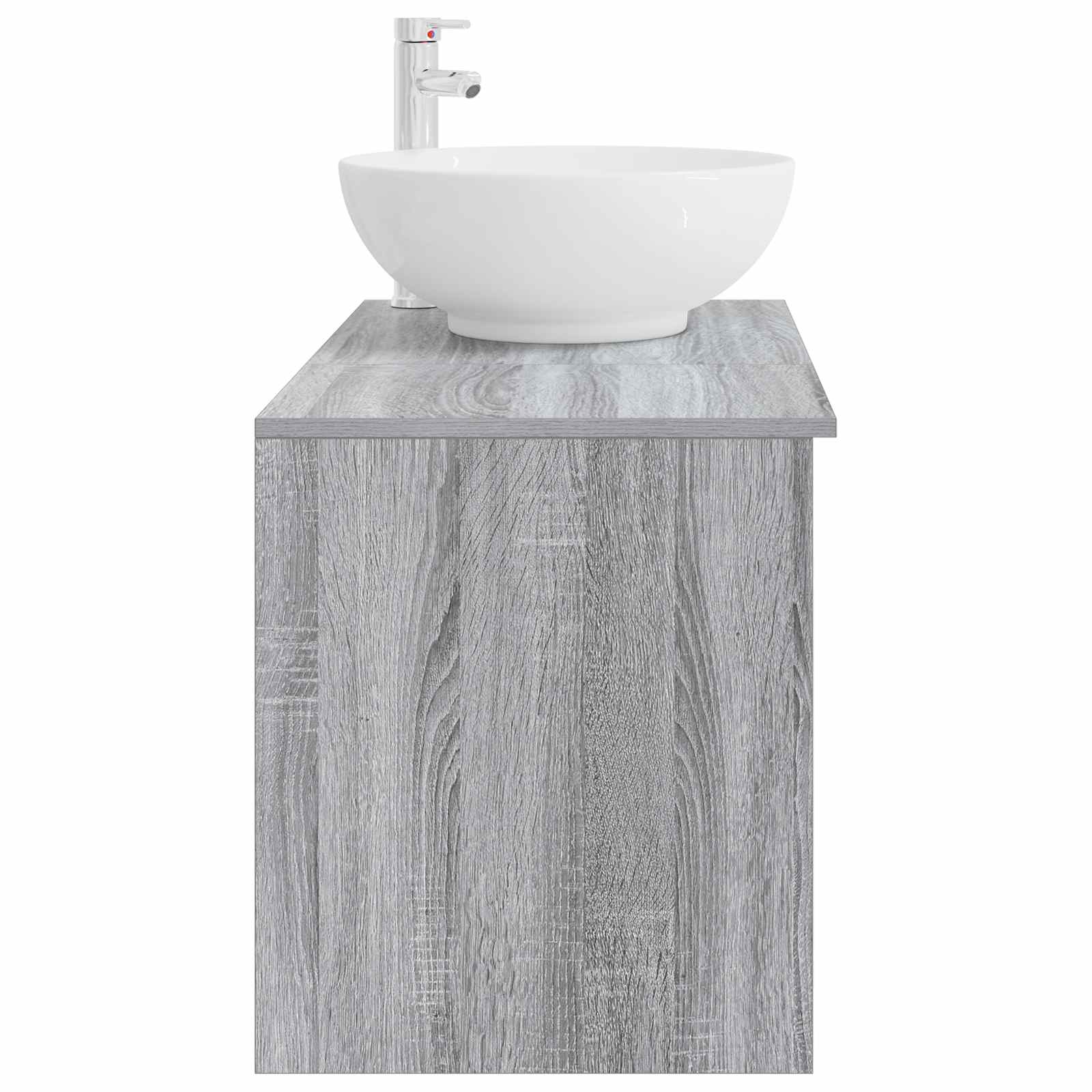 Ensemble de mobilier de salle de bain 2 pc Sonoma gris