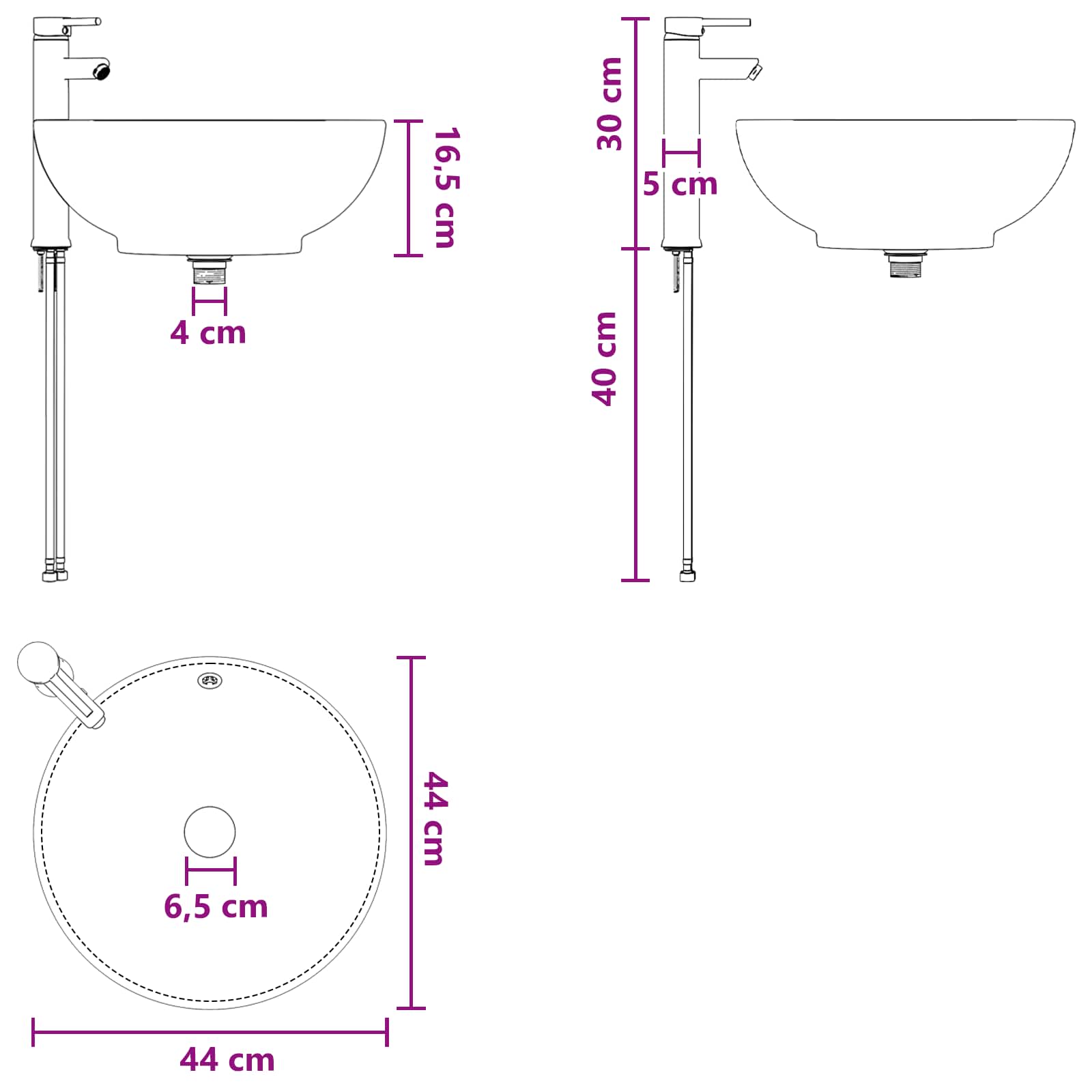 Ensemble de mobilier de salle de bain 2 pc Bois ancien