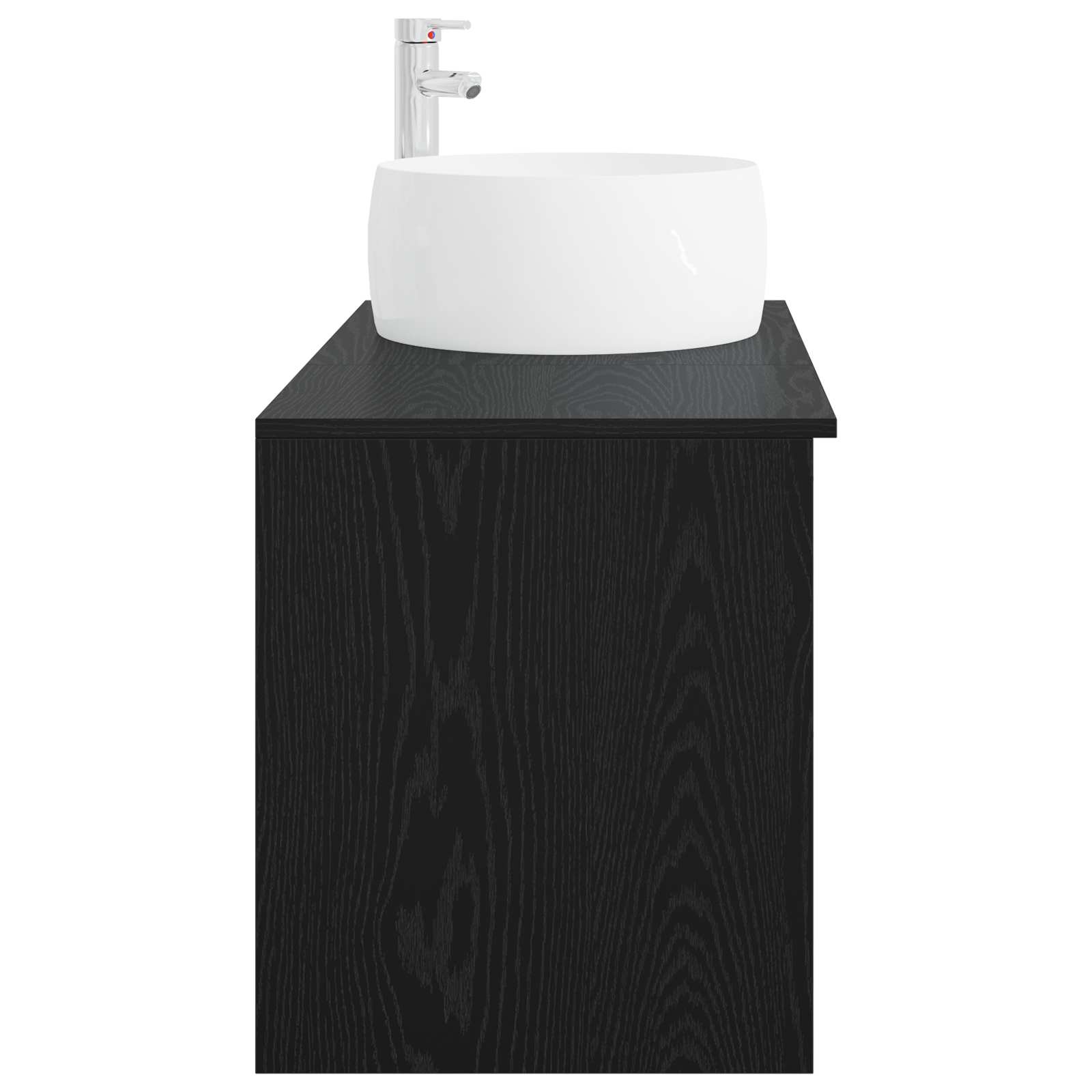 Ensemble de mobilier de salle de bain 2 pc Chêne noir