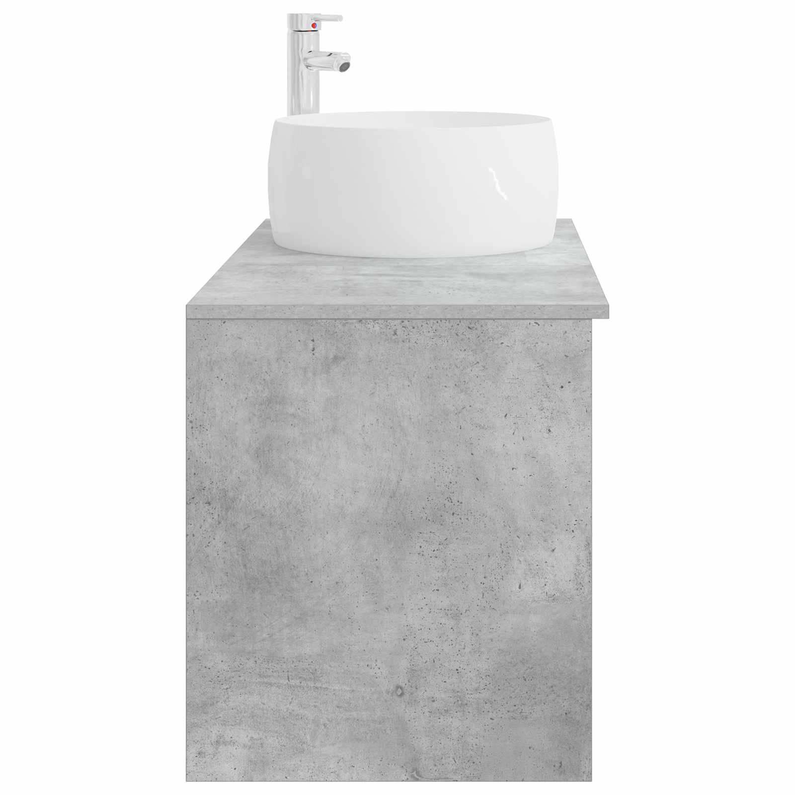 Ensemble de mobilier de salle de bain 2 pc Gris béton - XIOS