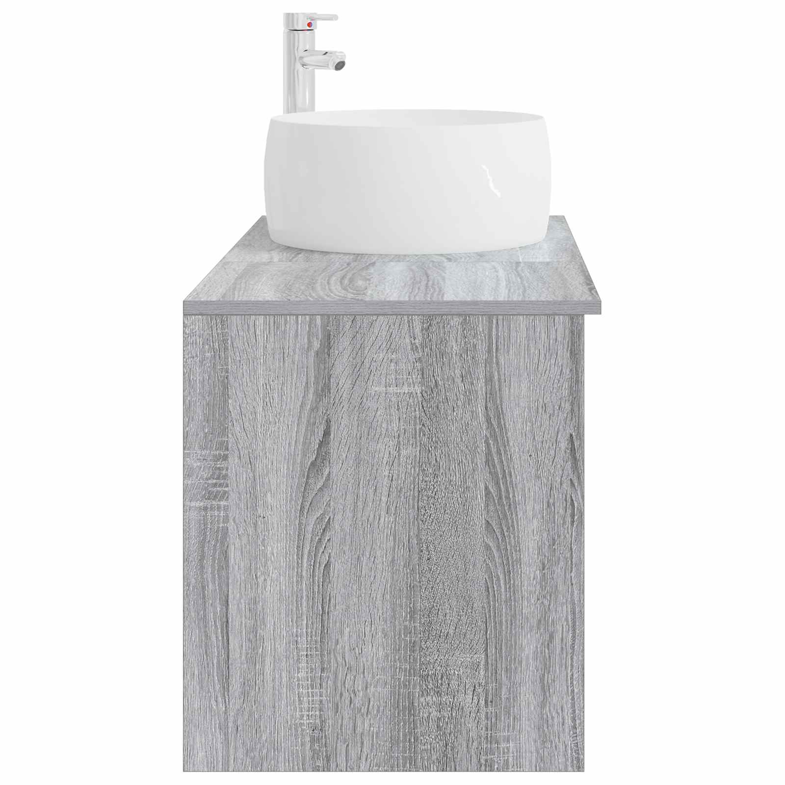 Ensemble de mobilier de salle de bain 2 pc Sonoma gris
