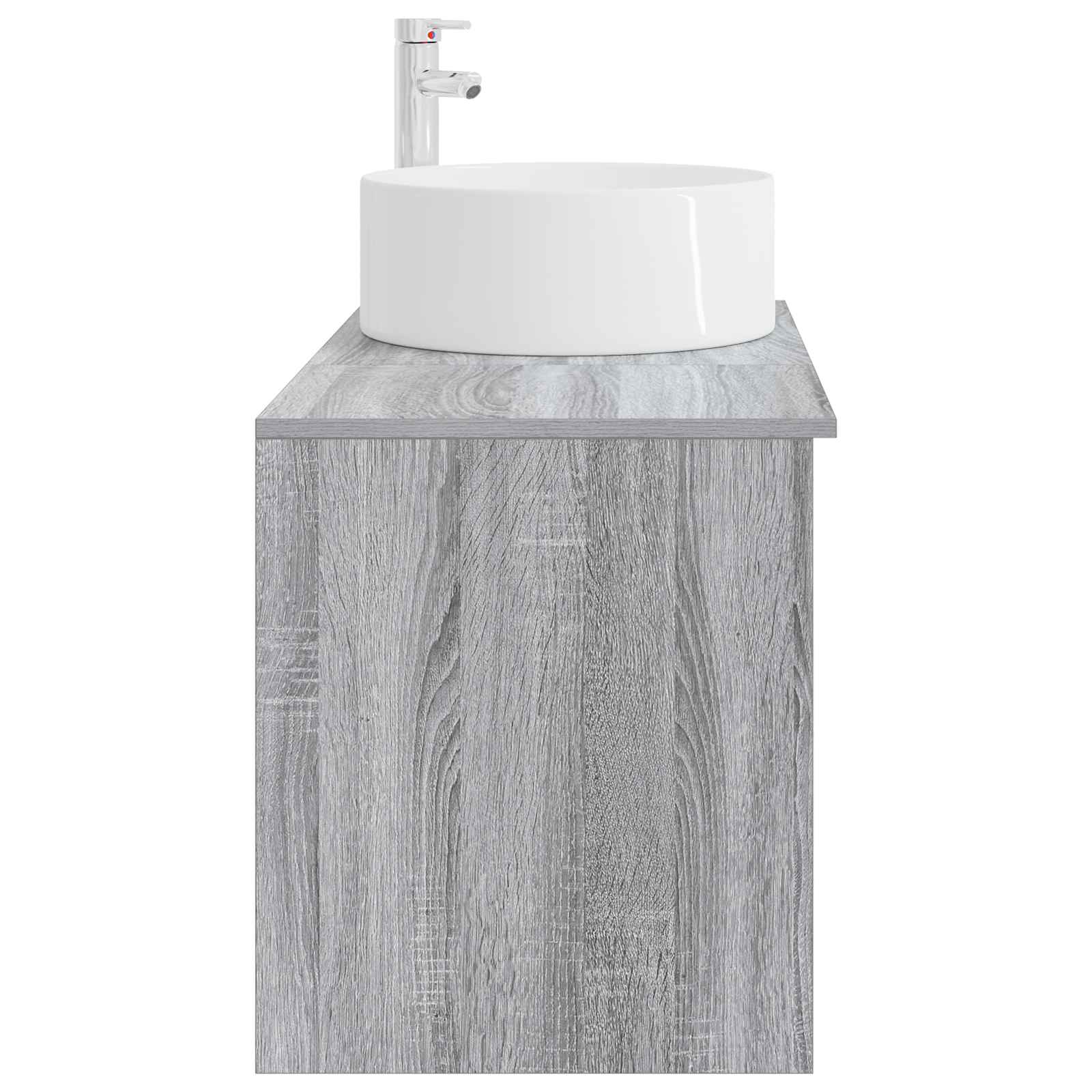 Ensemble de mobilier de salle de bain 2 pc Sonoma gris