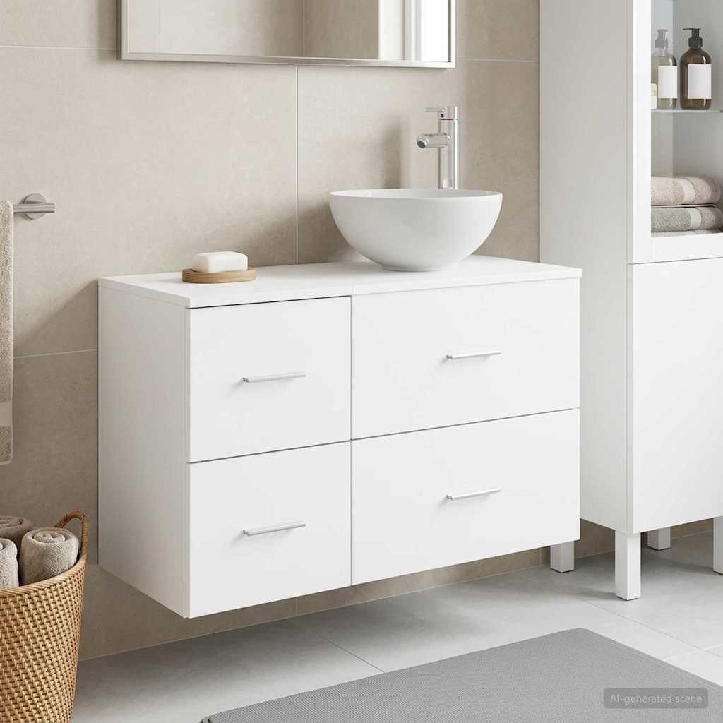 Ensemble de mobilier de salle de bain 2 pc Blanc - XIOS