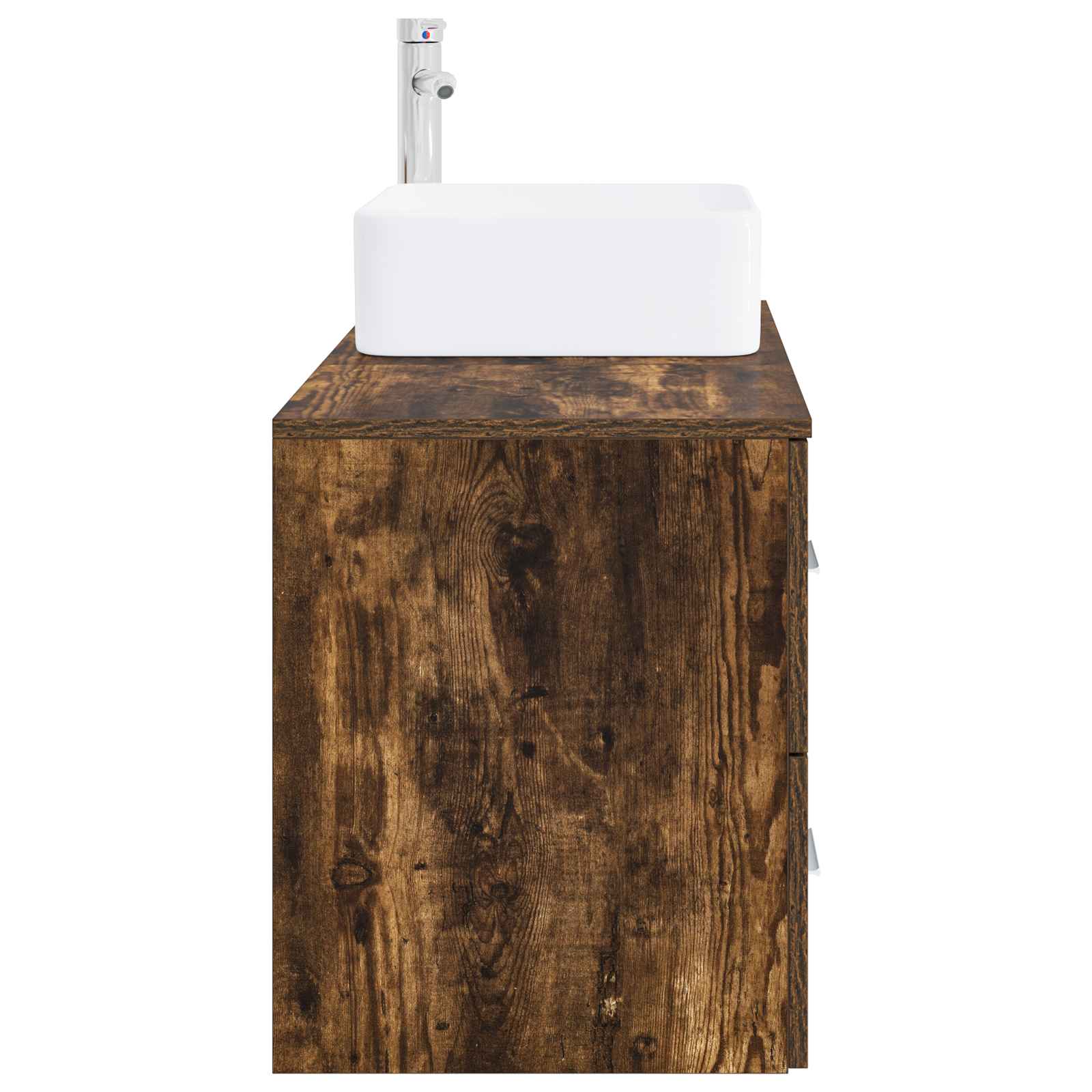 Ensemble de mobilier de salle de bain 2 pc Chêne fumé