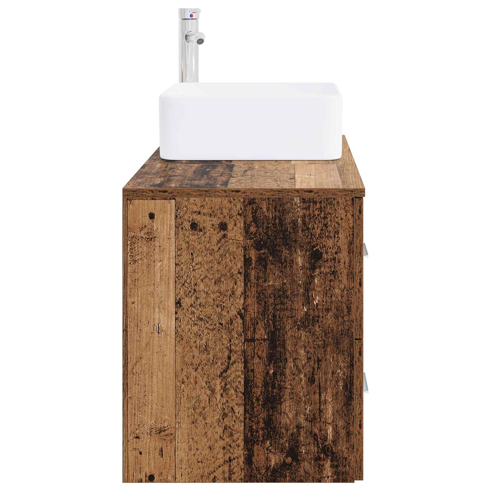 Ensemble de mobilier de salle de bain 2 pc Bois ancien