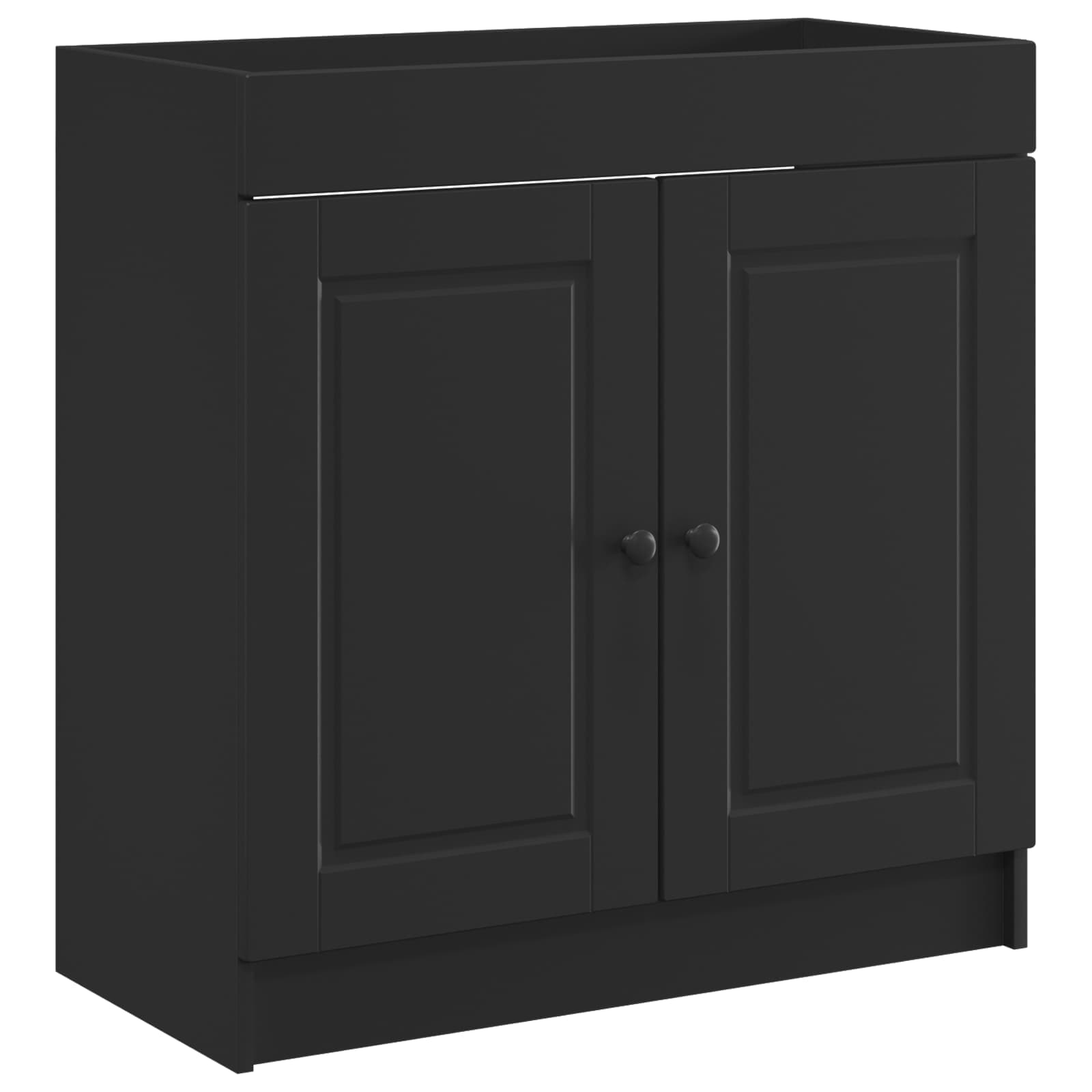 Ensemble de mobilier de salle de bain Noir 56 x 37,5 x 81 cm