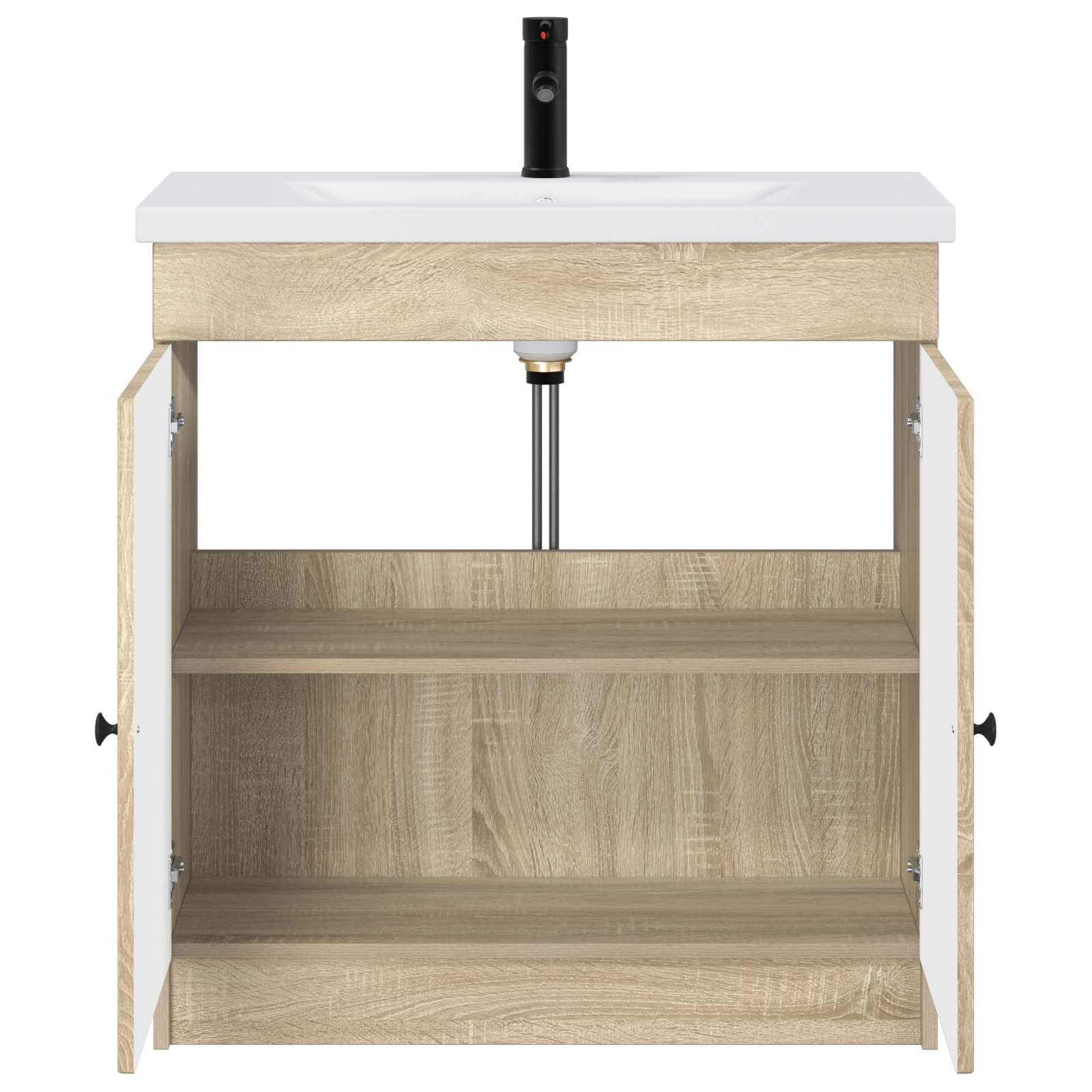 Ensemble de mobilier de salle de bain Chêne Sonoma